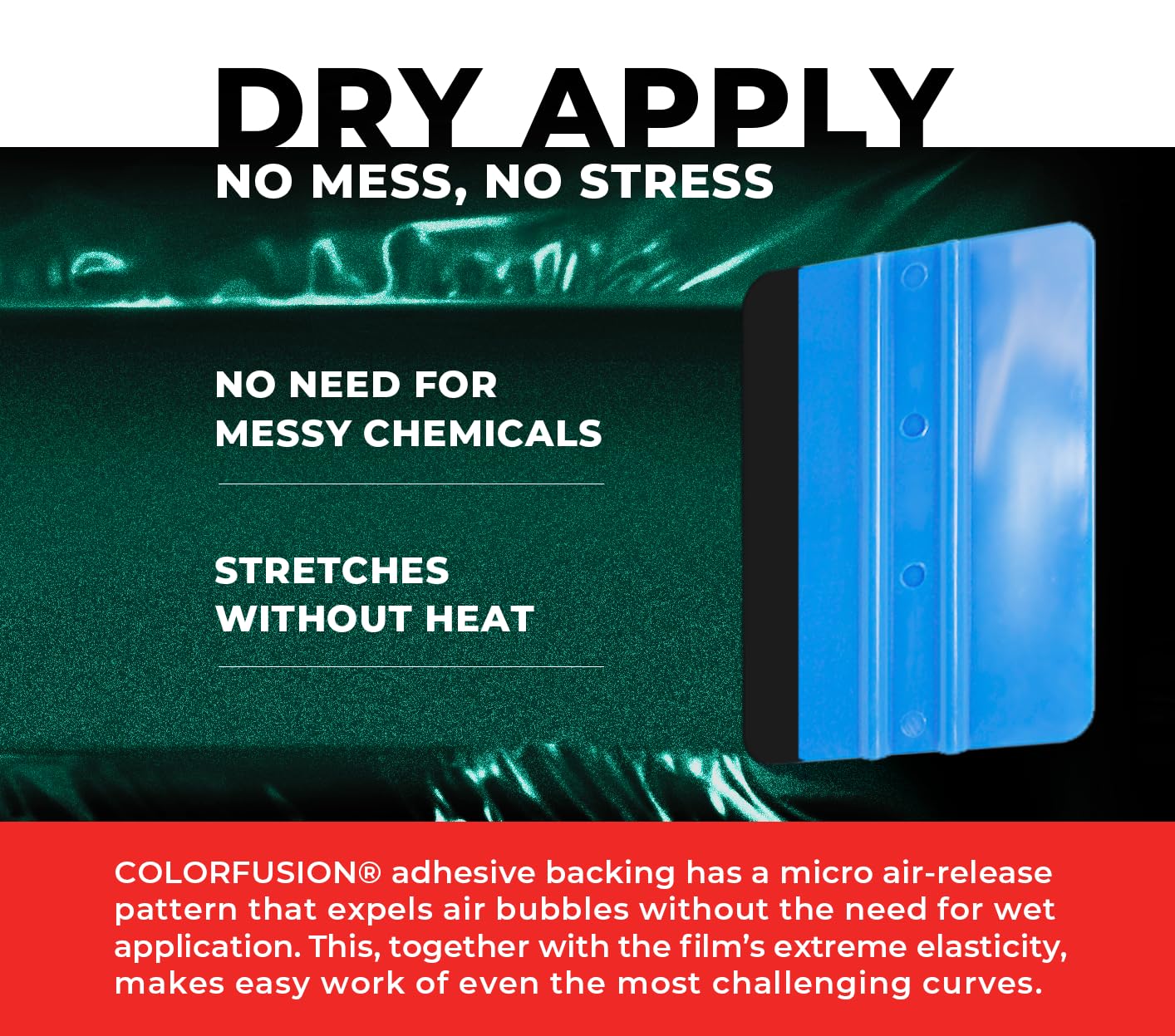 Colorfusion Ppf By Vvivid, Gloss Shadow Green Dry Apply Ppf Vinyl Car Wrap Roll 20Ft X 5Ft