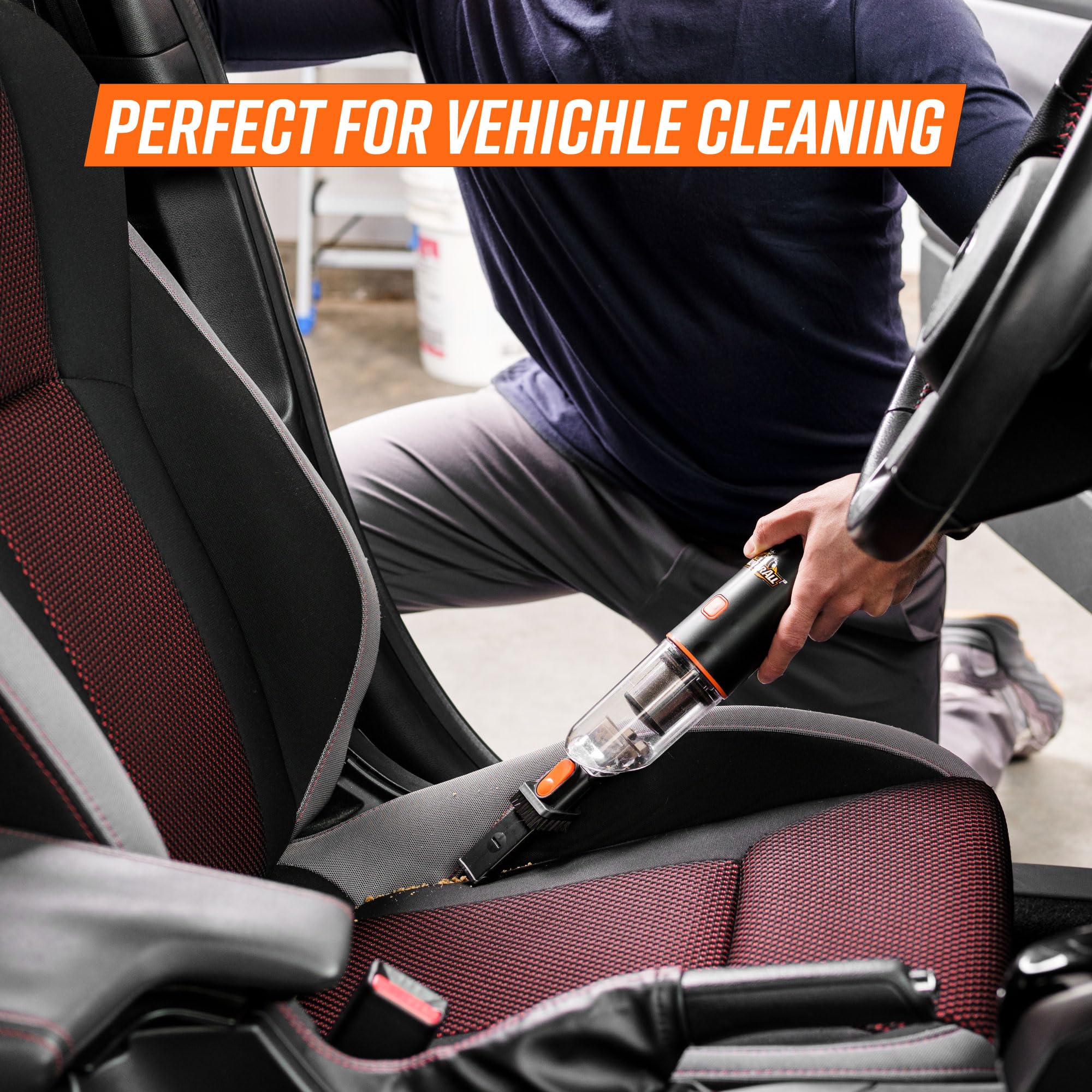 Armor All Cordless Handheld Mini Vacuum Cleaner AA07V2 0901, Orange