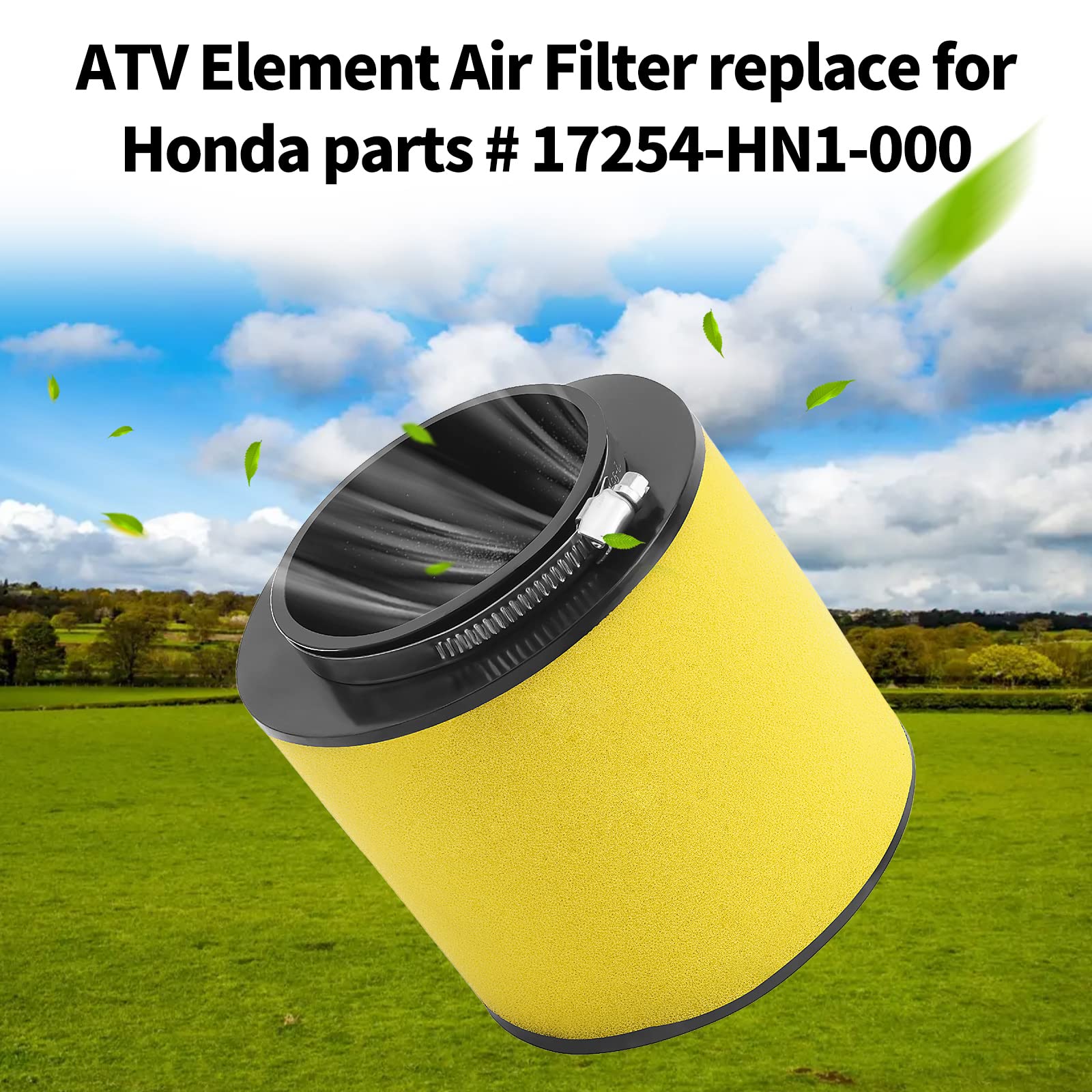AHL Air Filter 17254-HN1-000 for Honda TRX420TE1 Rancher 420 ES 2014-2016,TRX420TM1 Rancher 420 2014-2017,TRX420FA5 Rancher 420