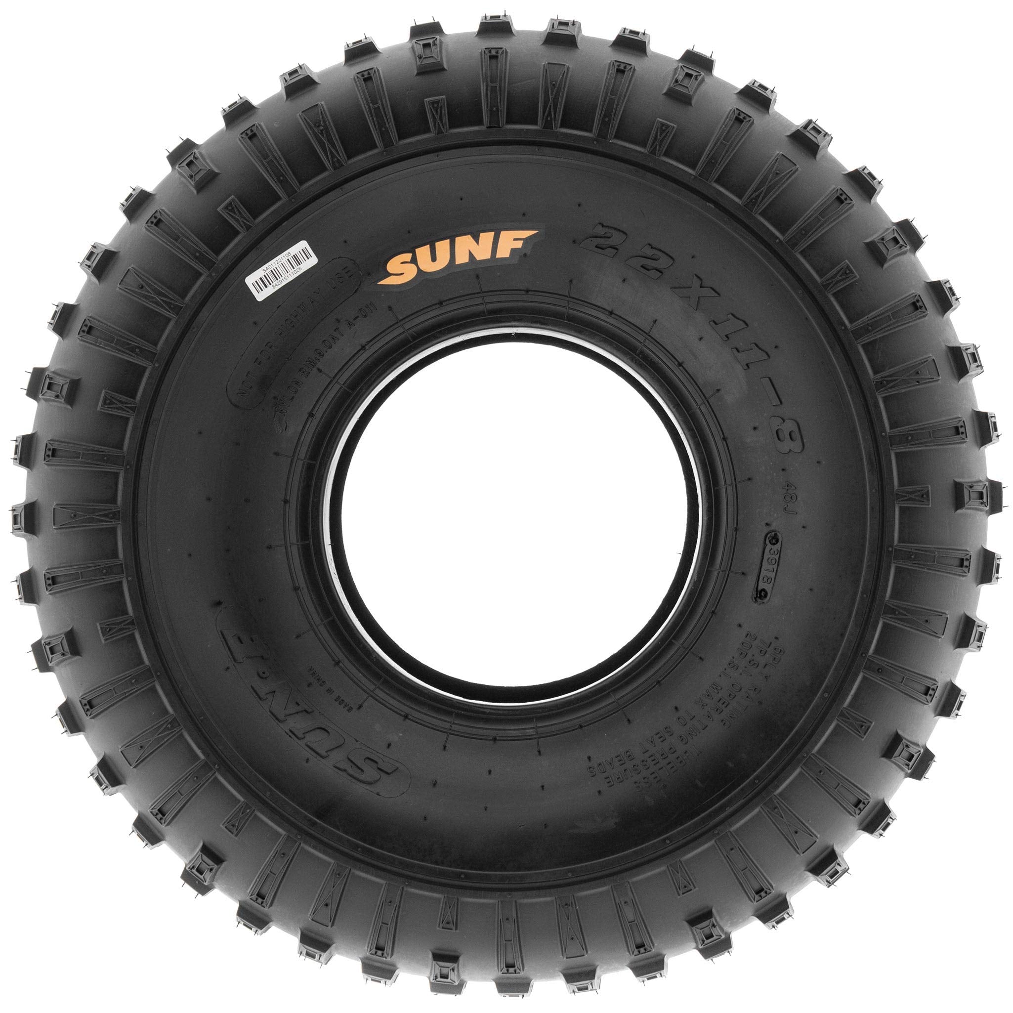 Pair Of 2 Sunf 25X12-9 25X12X9 Quad Atv Utv All Terrain 6 Ply Tires, Tubeless A011