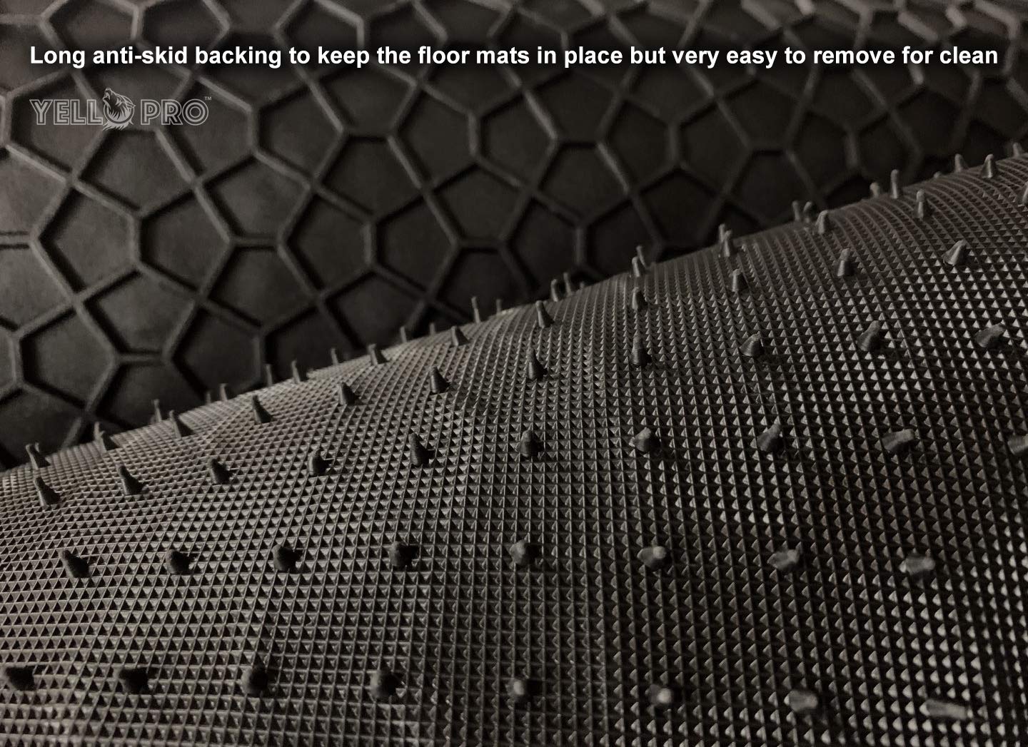 YelloPro Custom fit Heavy Duty Front Row (1pc) Floor Mat for Dodge 2014-2024 Ram ProMaster Van 1500 2500 3500 - All Weather - An