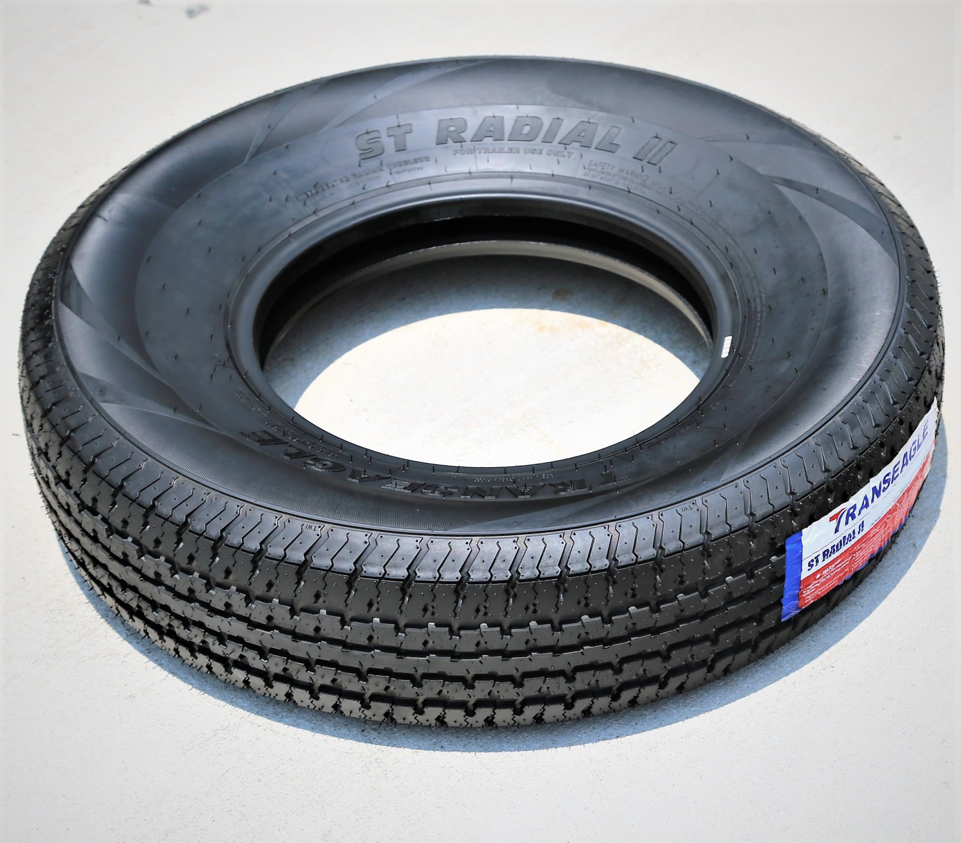 Transeagle St Radial Ii Premium Trailer Radial Tire-St205/75R15 205/75/15 205/75-15 111/106L Load Range E Lre 10-Ply Bsw Black S