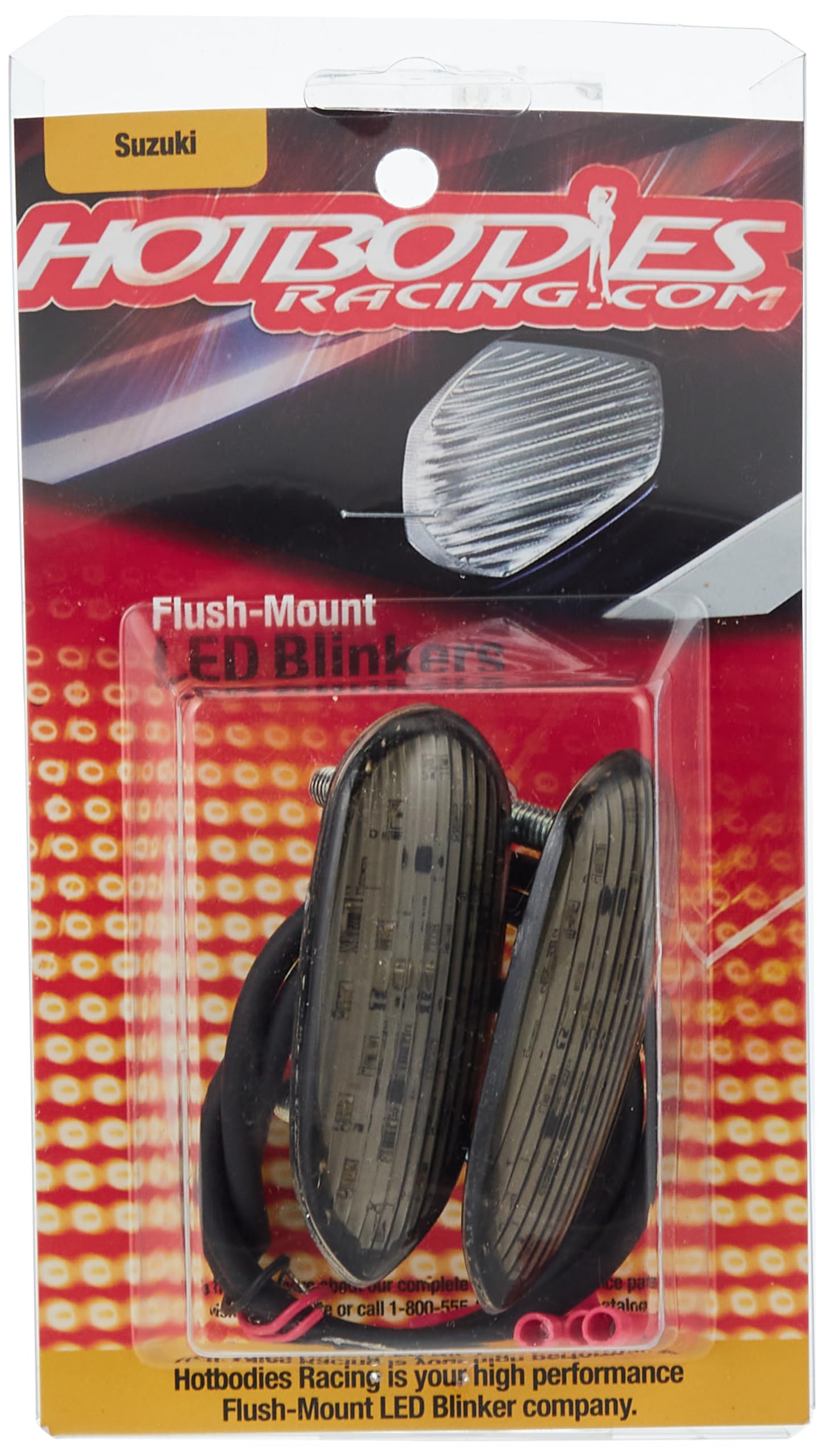 Hotbodies Racing S06Gs-Sig-Smk Led Blinker/Mirror Block-Off With Smoke Lens