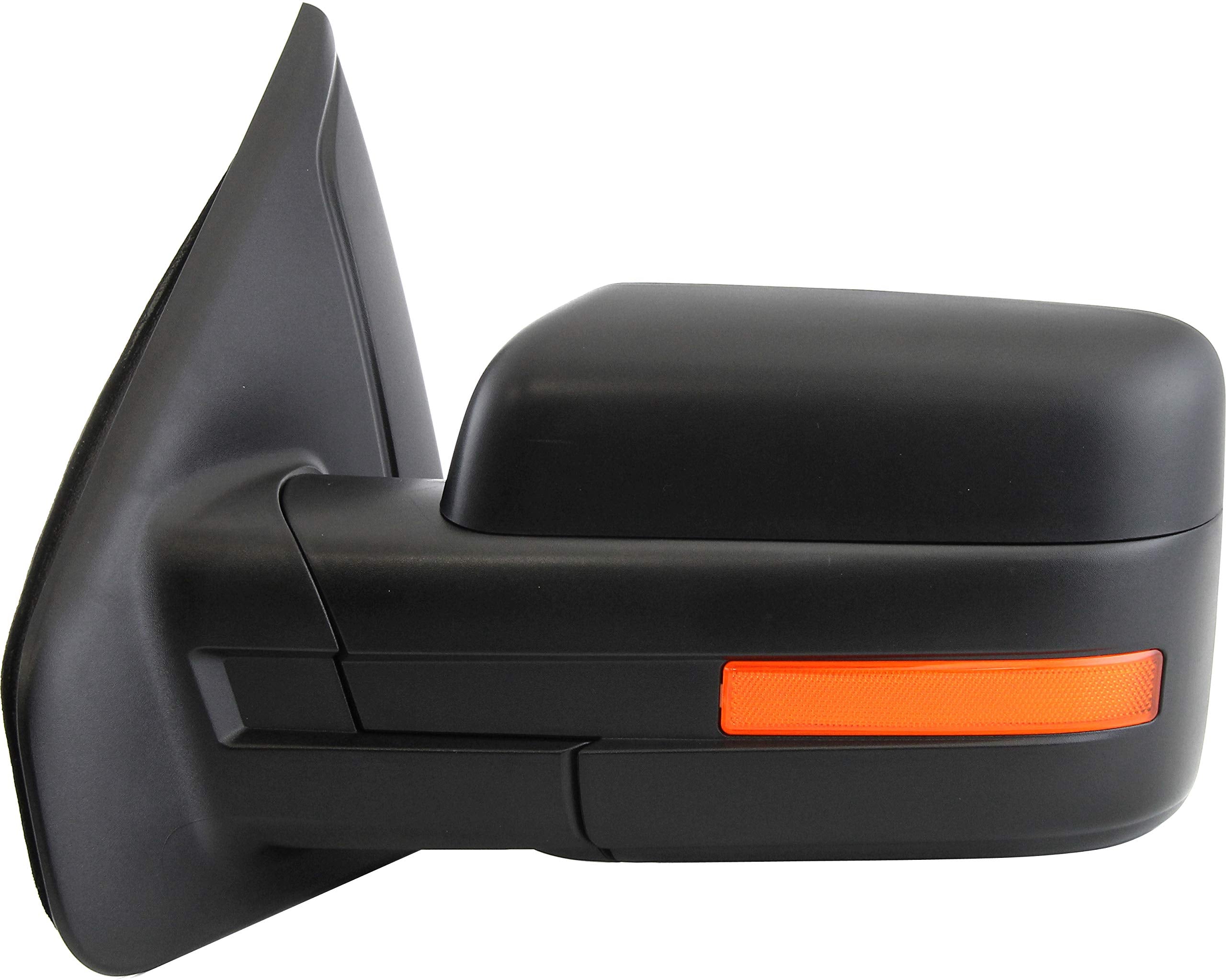 Garage-Pro Driver Side Power Heated Mirror for Ford F-150 (2011-2014) - Textured Black with Signal Light & Spotter Glass