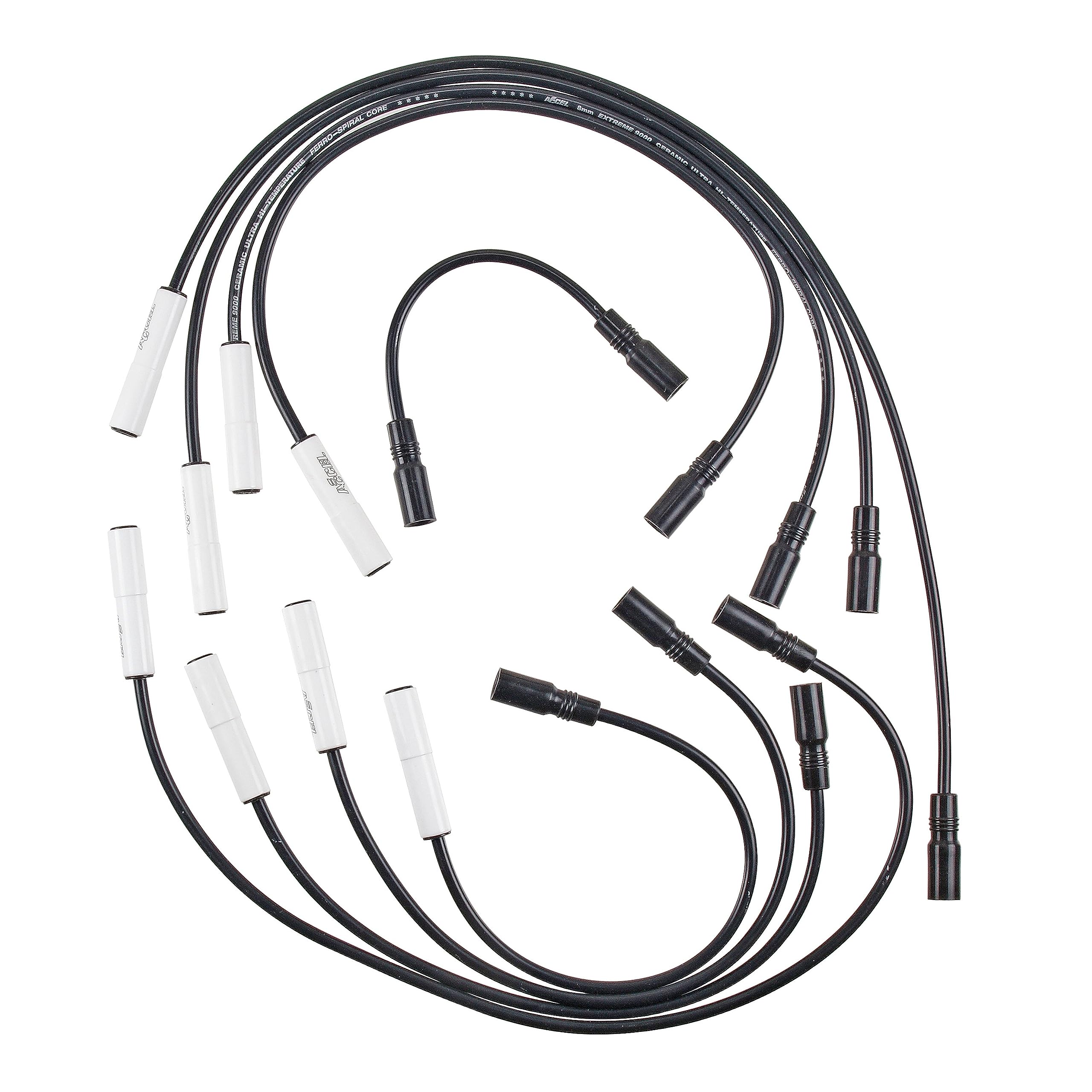 Accel 9043C Extreme 9000 Spark Plug Wire Set Ceramic Boot