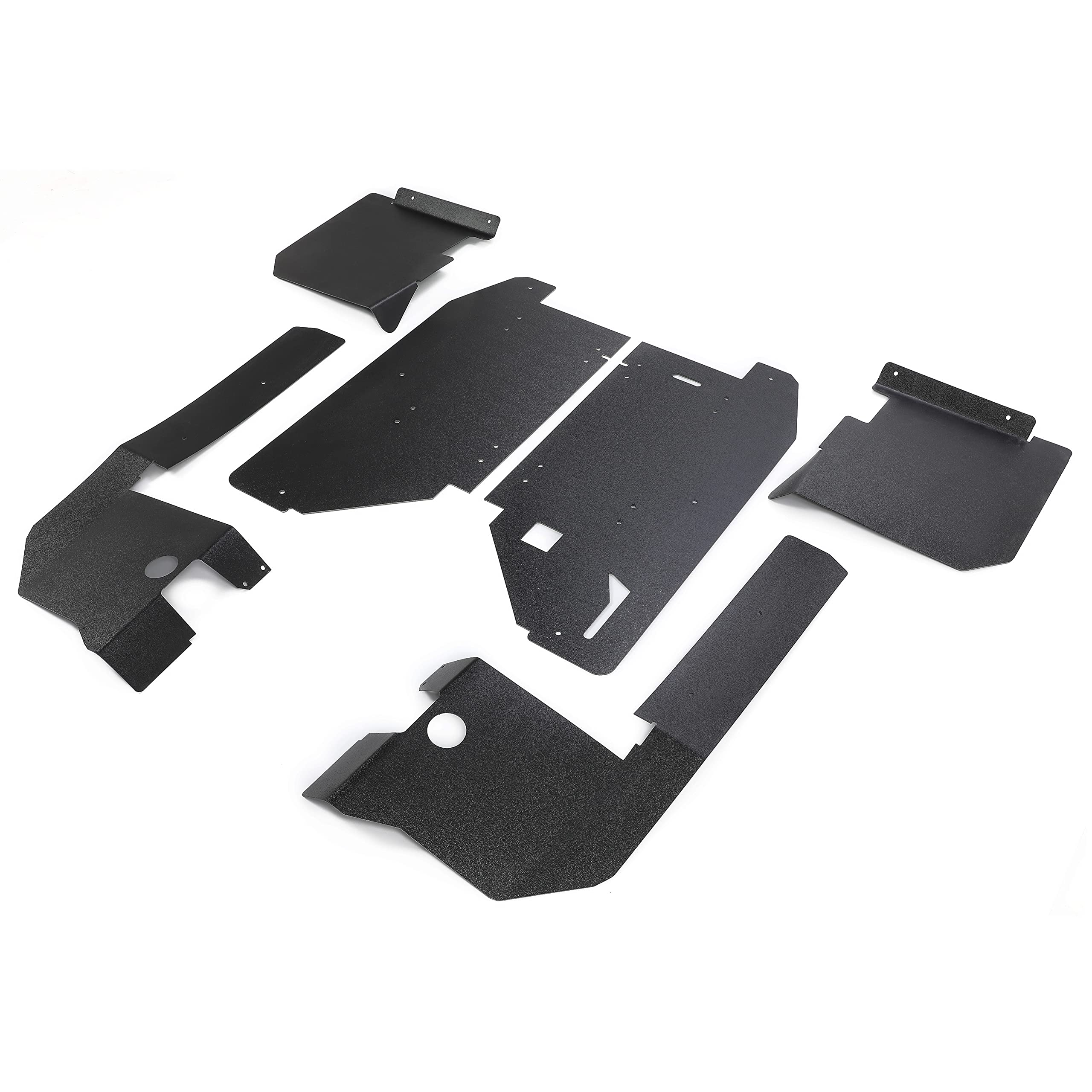 KUAFU Fender Flares for 2015-2022 Polaris Midsize Ranger 570 ETX, Black ABS Mud Guards, Front & Rear, Model GO-1860