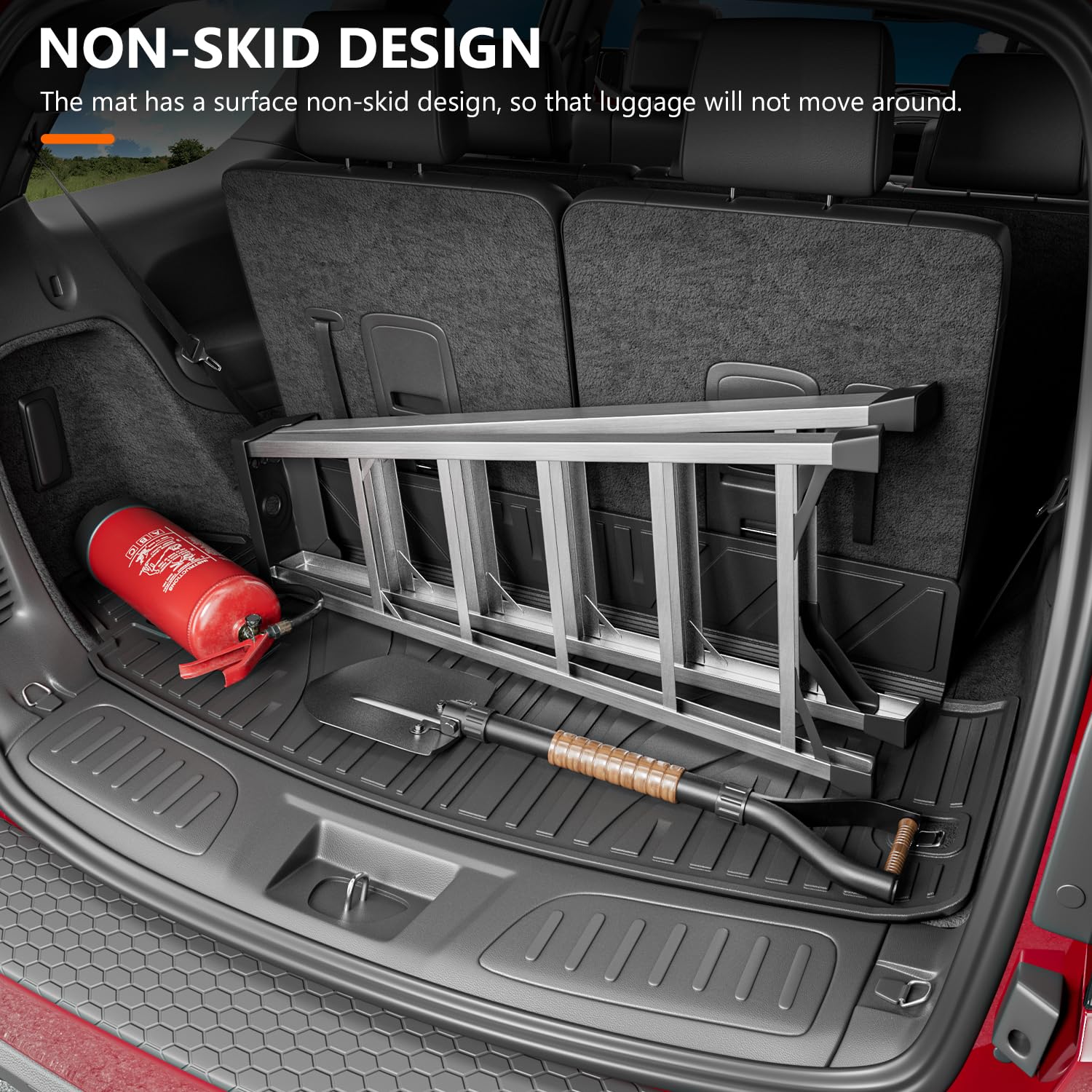 powoq Trunk Mat for 2016-2026 Dodge Durango 6&7 Seats - TPE Cargo Liner Replacement