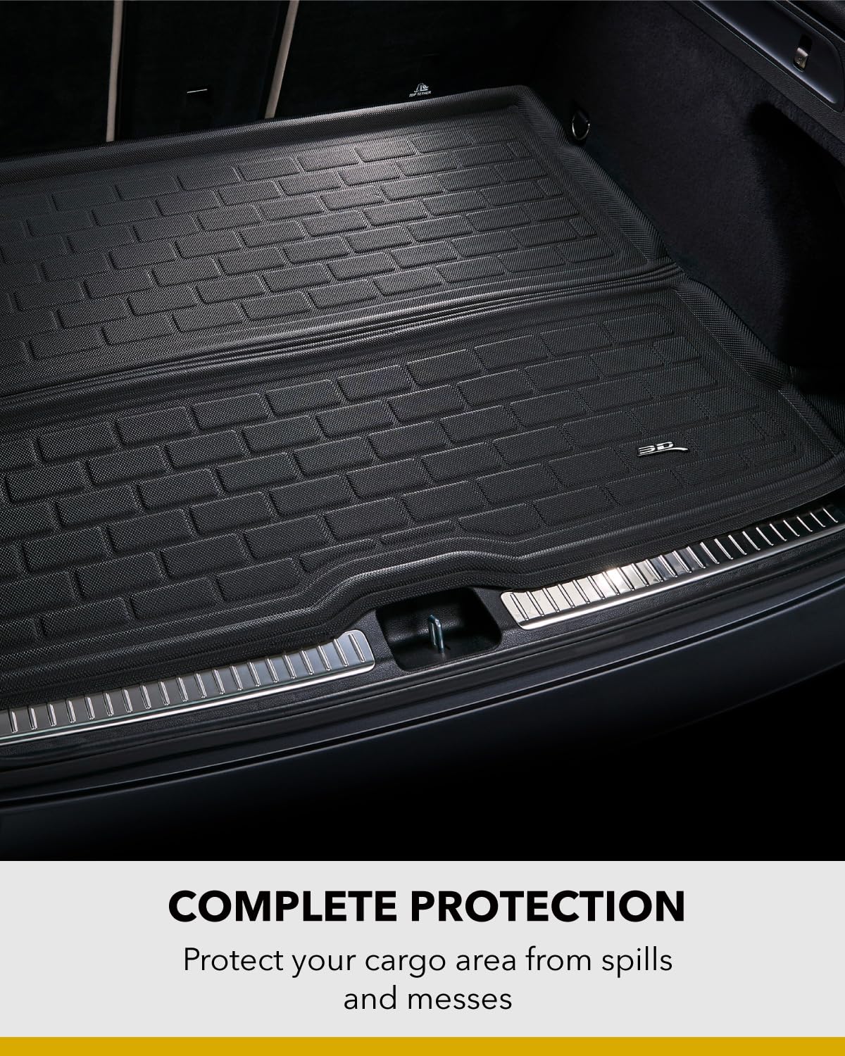 3D Maxpider Audi A6 Sedan 2012-2018 / S6 Sedan 2013-2018 Kagu Black Stowable Cargo Liner