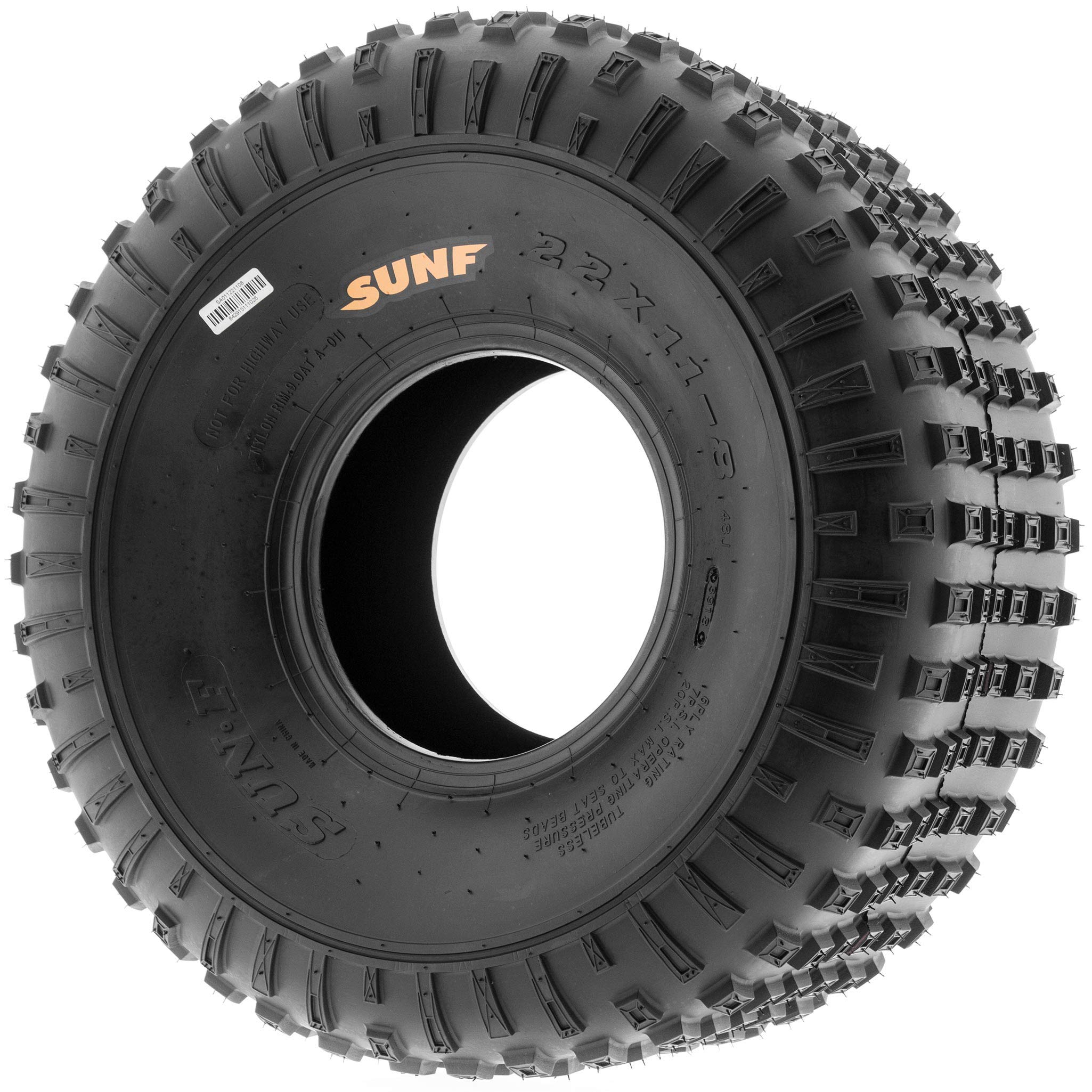 Set Pair of 2 SunF Go Kart/ATV Knobby Sport Tires 22x11-8 22x11x8 6 PR A011
