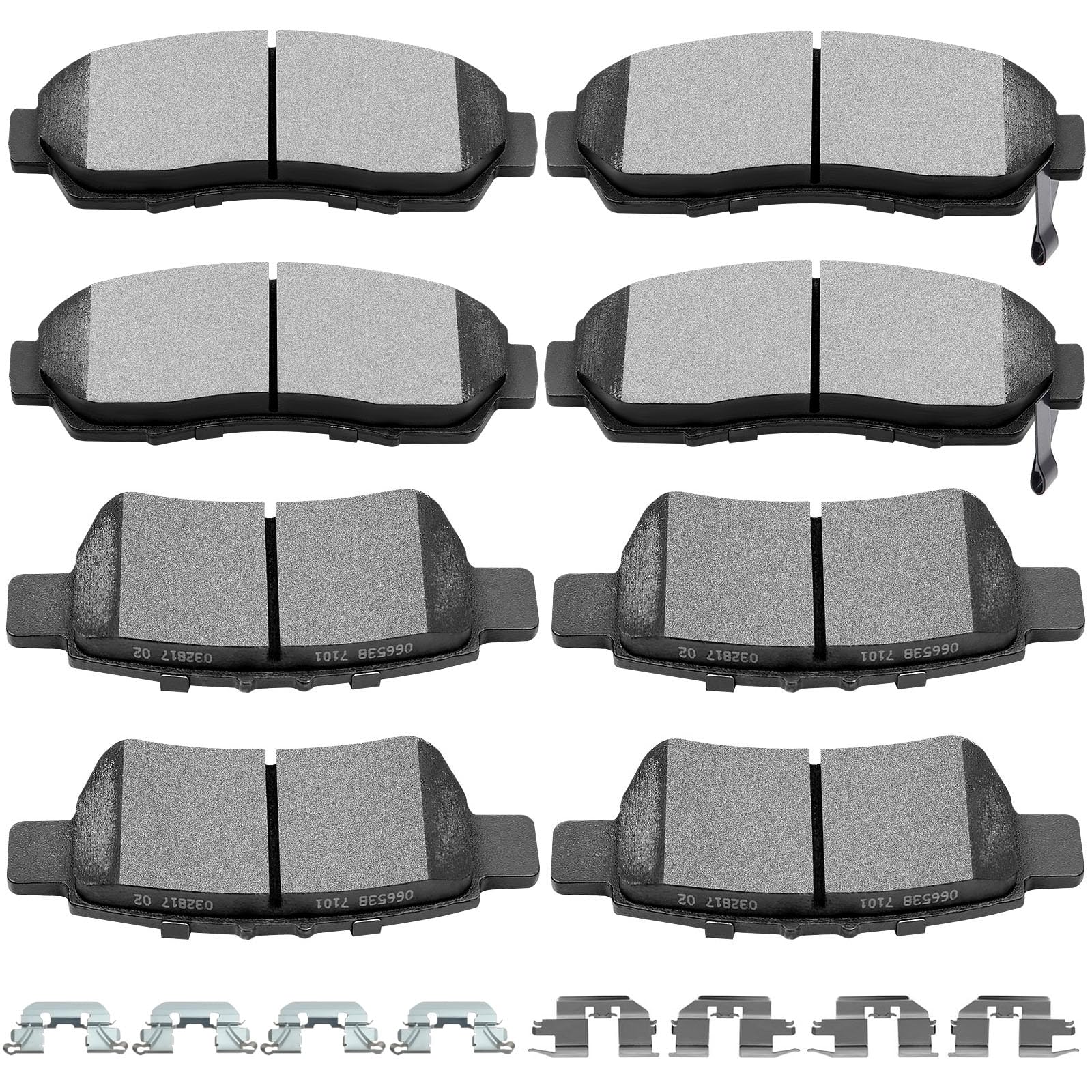 Scitoo D1089 D1088 Front Rear Ceramic Brake Pads Sets Fit For Honda Odyssey 2005-2010