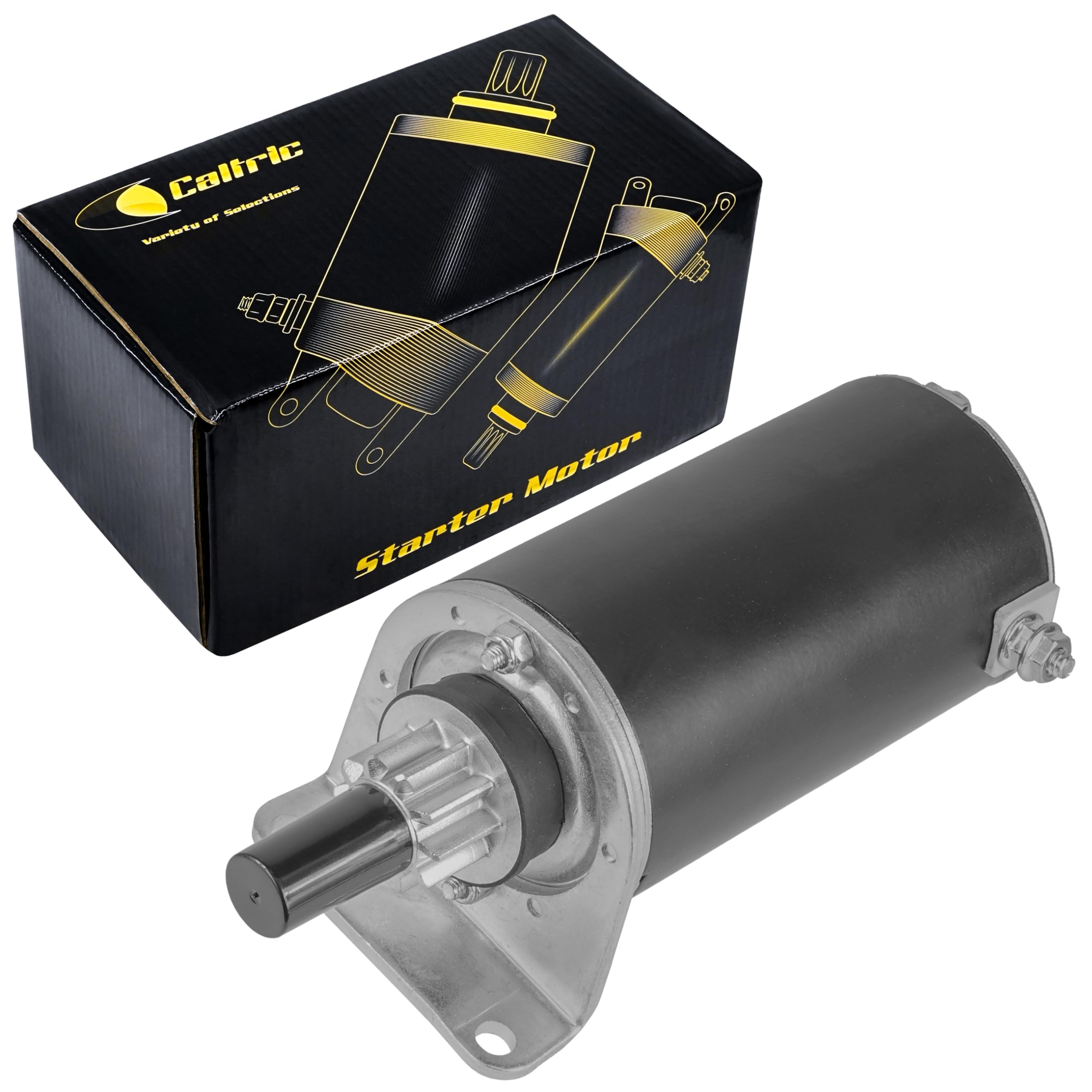 Caltric Starter Motor Compatible with Kawasaki Engines FH680V / FH721D / Fh721V / FH770D / FH601D / FH601V / FH641V / FH661V / F