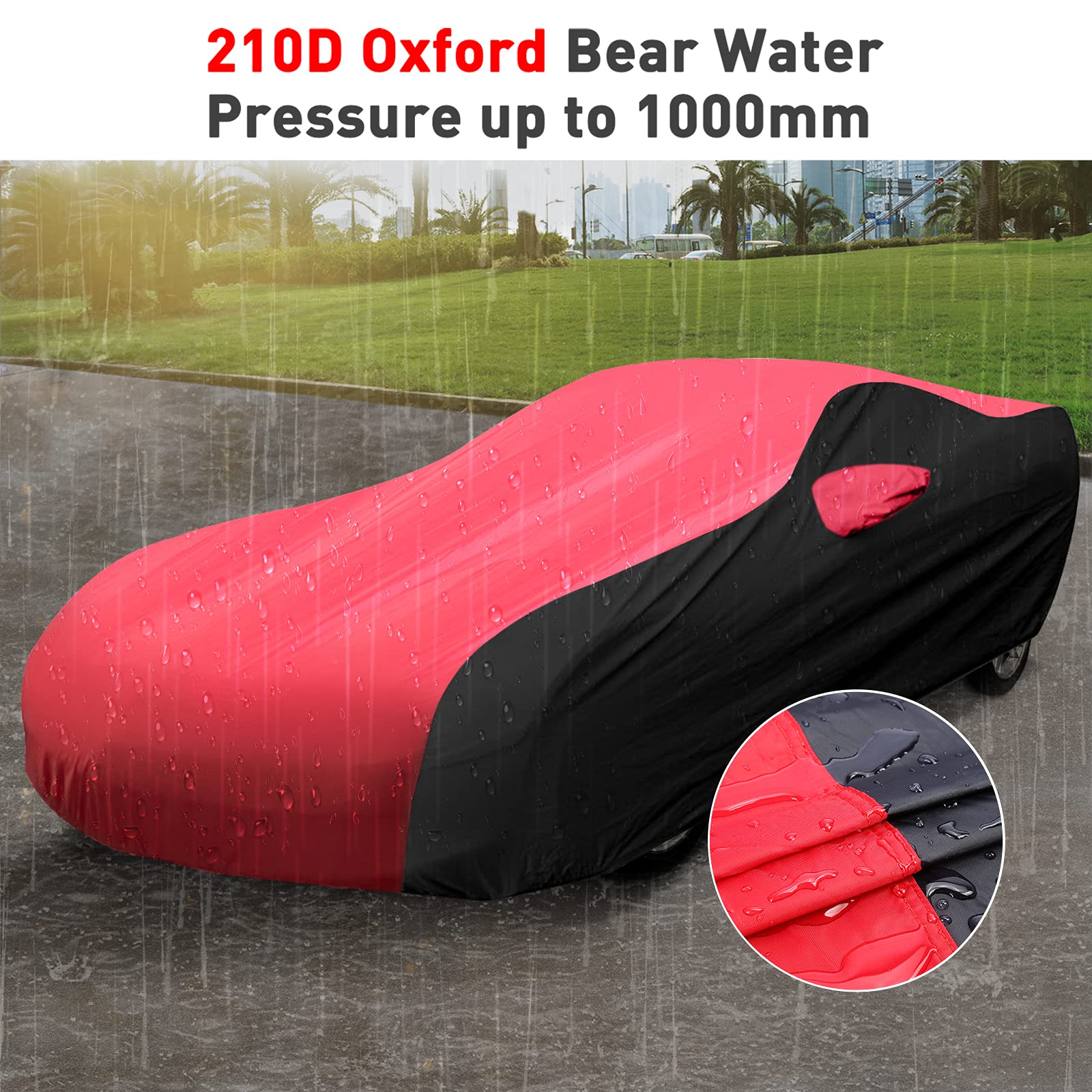 Kakit Waterproof Car Cover Custom Fit For 1996-2004 C5 Stingray, Uv Resistant Fade-Proof Cover For Chevy Corvette, Indoor & Outd