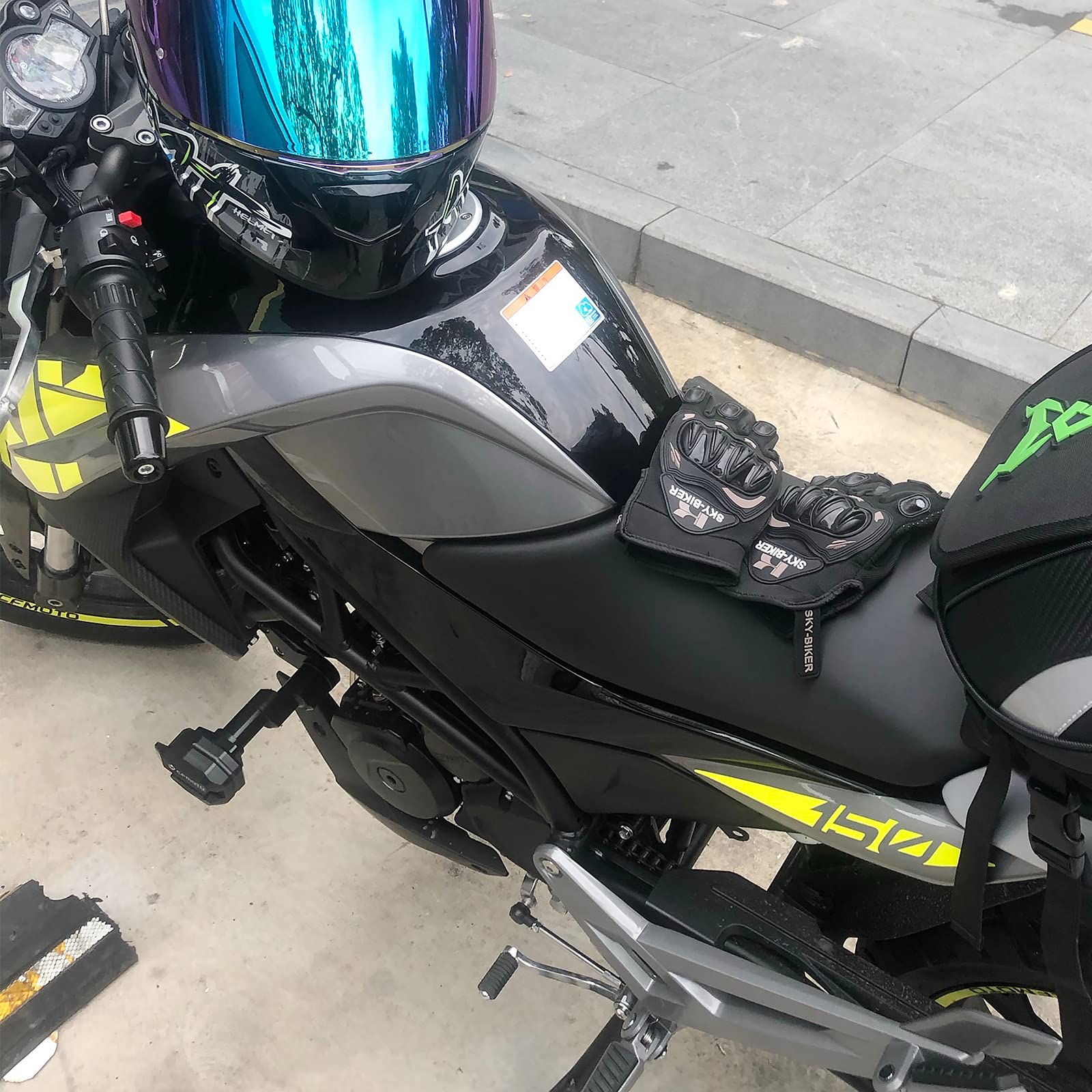 Ledishun Motorcycle Falling Protection Frame Slider Guard Anti (Fit For Cfmoto Vehicle) 300Nk 250Nk 150Nk (Gary,150Nk/250Nk/300Nk)