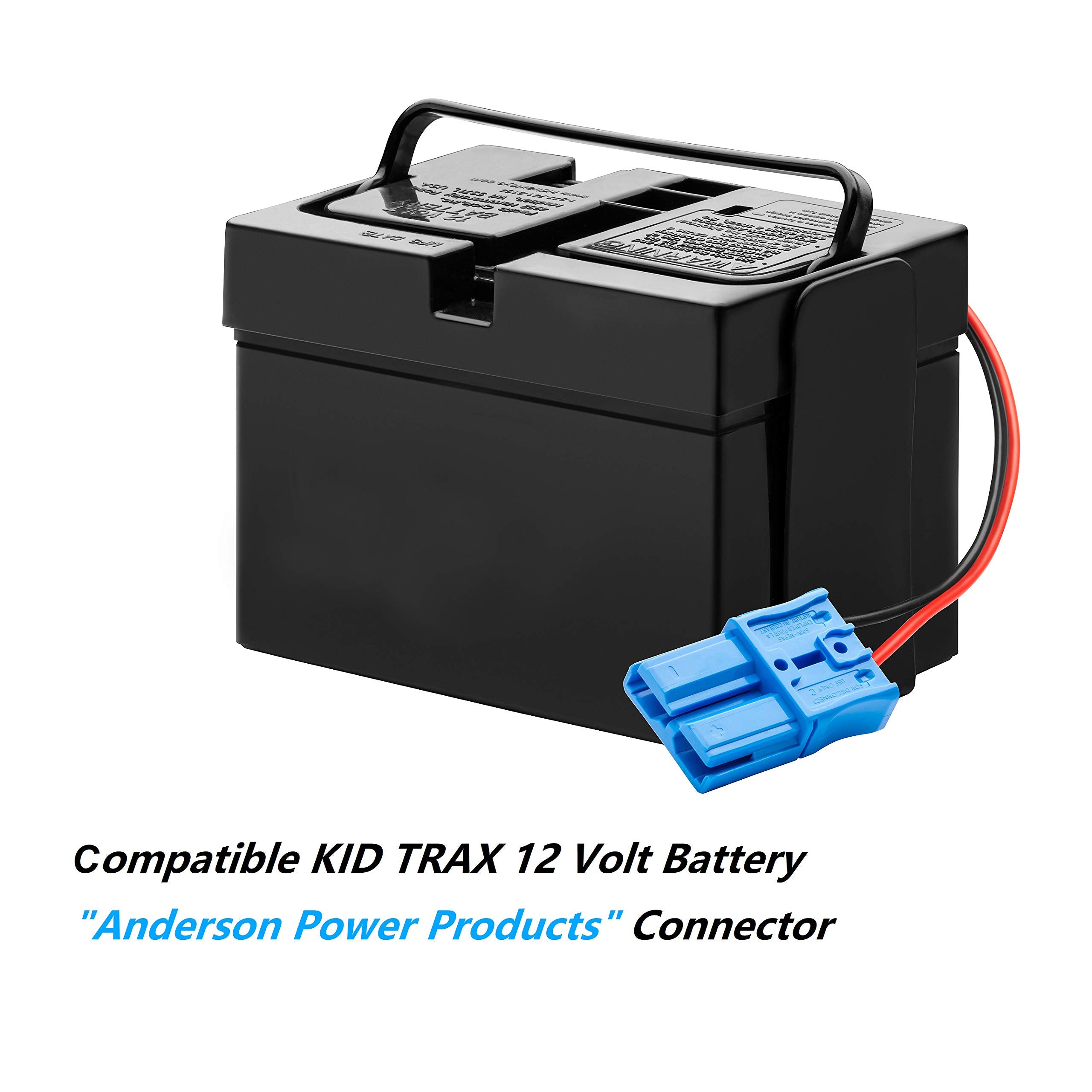 12 Volt Battery Charger with Large Blue Plug, for 12V Kid Trax Child Ride On Car Mecerdes ML63 Dodge Ram 3500 Dodge Police Car D