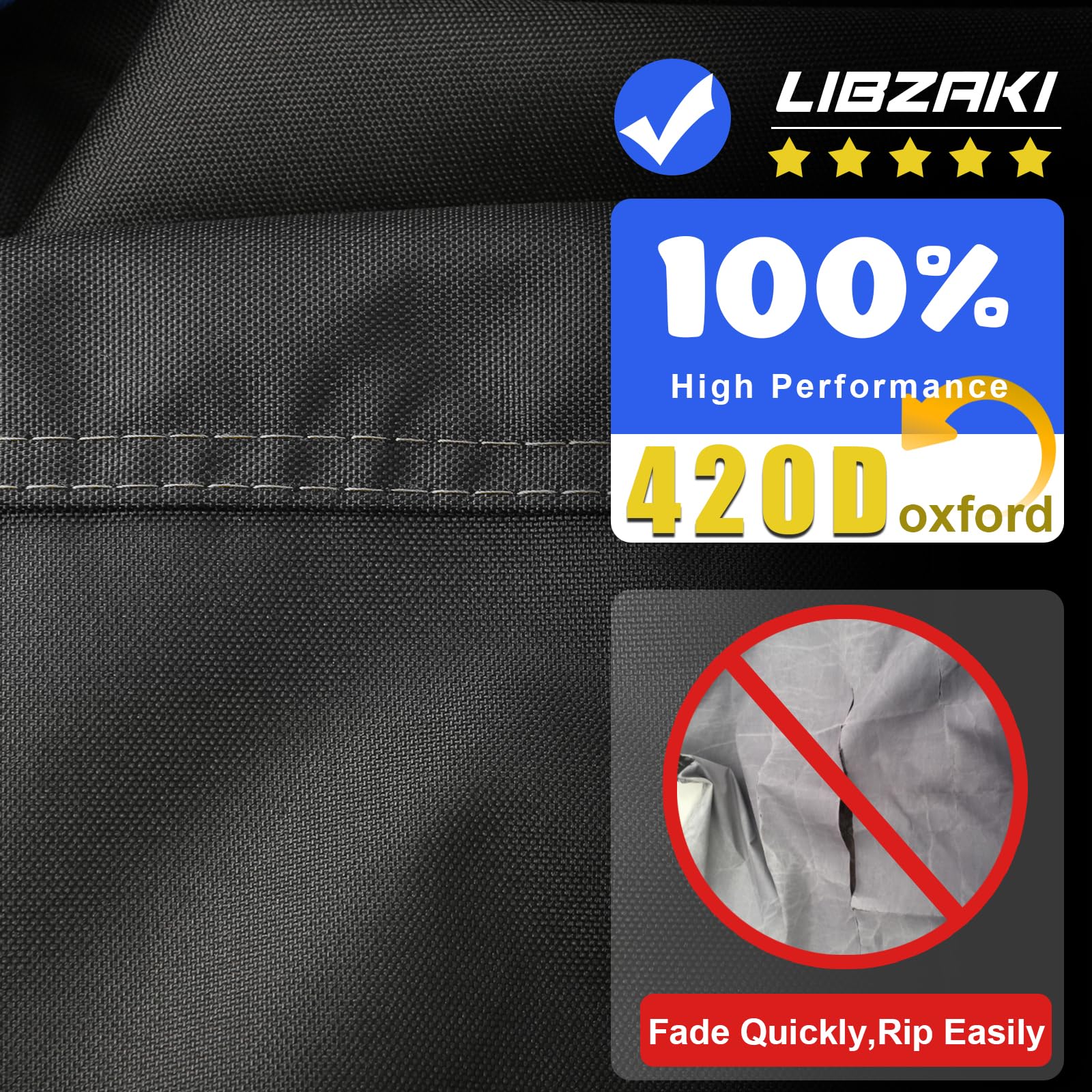 Li Libzaki Motorcycle Cover With Side+Top Box Heavy Duty 420D Waterproof For Touring Models Harley Davidson Ultra Limited,Road G