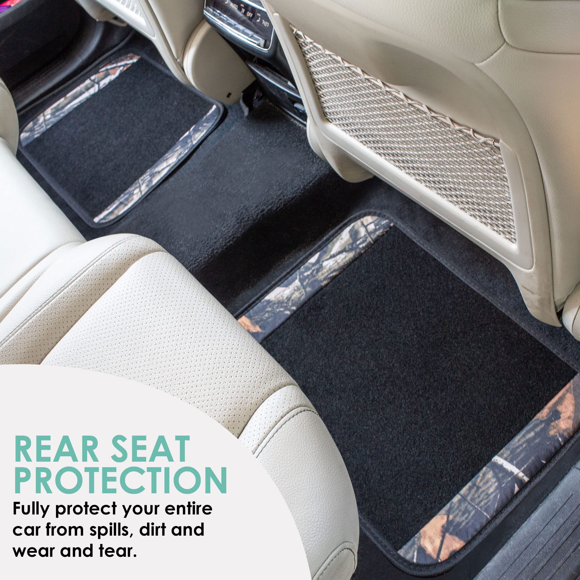 Fh Group Universal Fit Premium Carpet Automotive Floor Mats Fits Most Cars, Suvs, And Trucks With Driver Heel Pad, Full Set