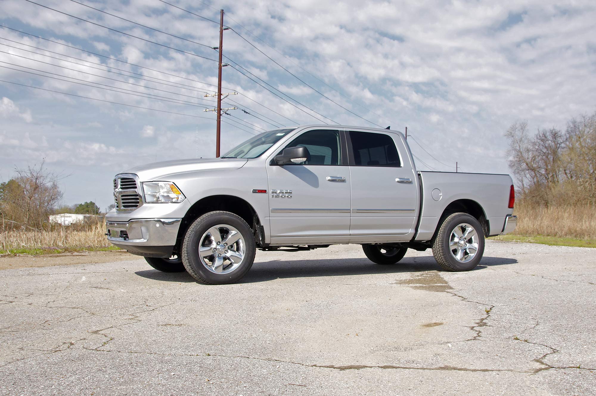 Rough Country 2" Leveling Kit for 2012-2018 Ram 1500, Alloy Steel, Black, Model 30300