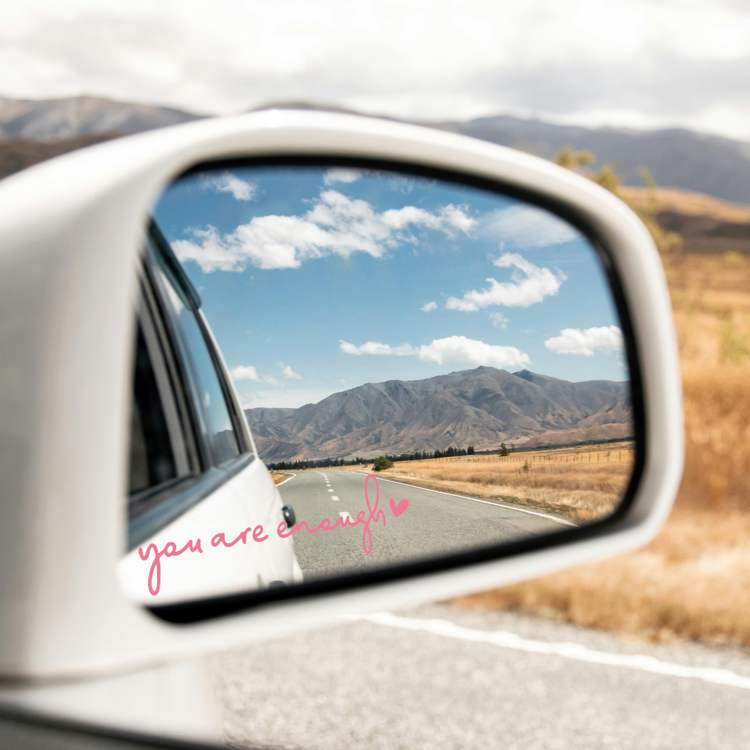Miarita 3X Hello Beautiful Rearview Mirror Decal, Car Stickers For Women,Rear View Mirror Sticker, Mirror Stickers, Car Decal, P