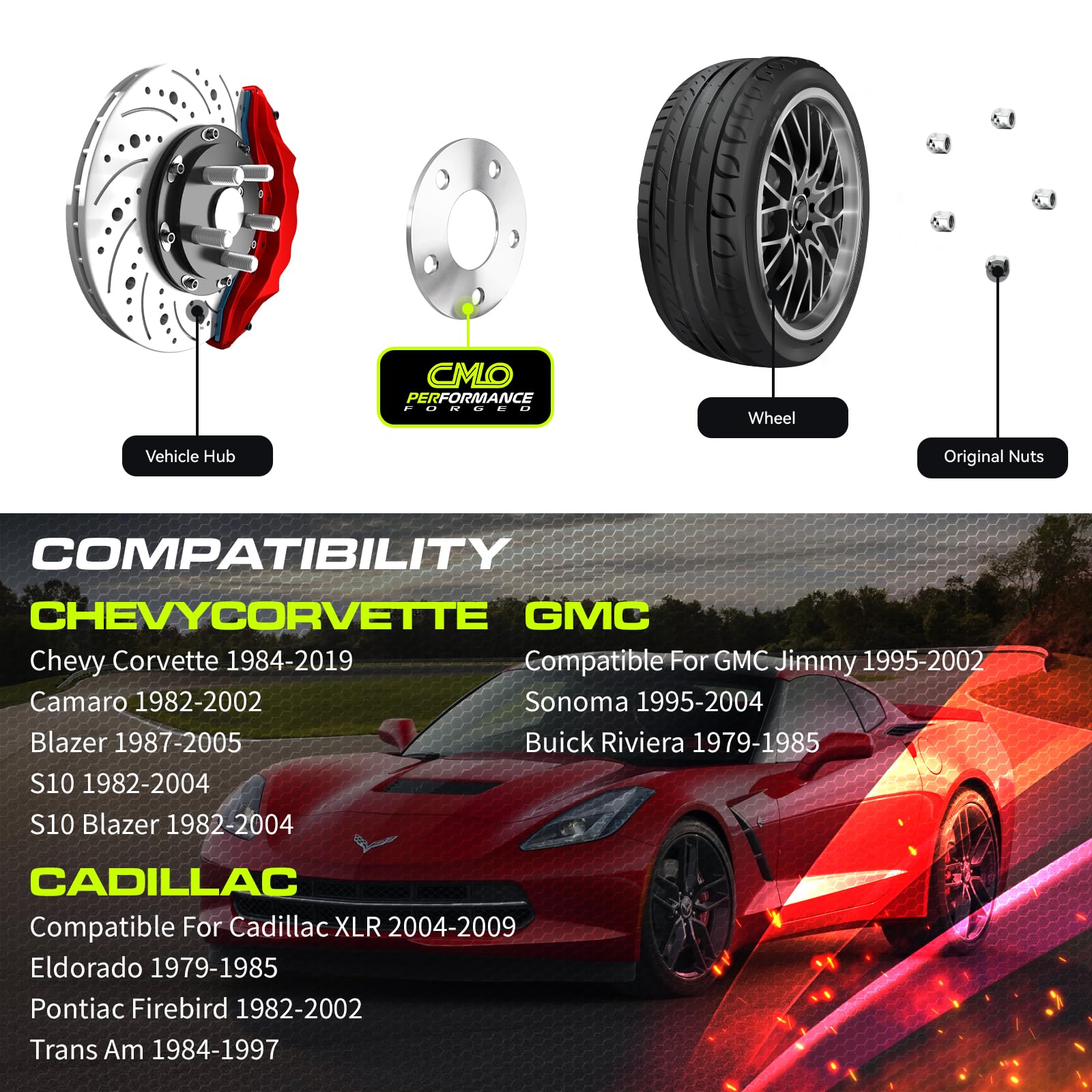 Customadeonly 5mm Wheel Spacers Hubcentric 5x4.75, Anodized Silver, High Grade T6 Aluminum, Model 547547505B (2pc) for