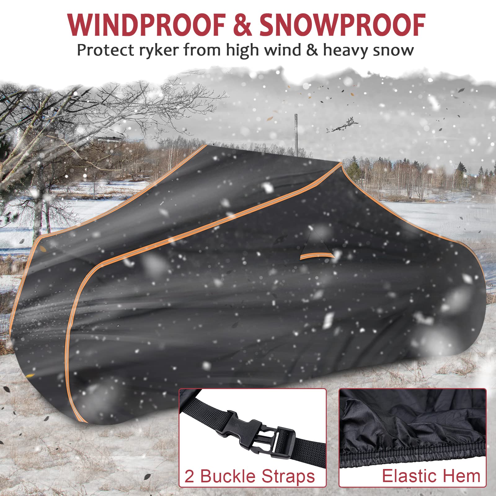 StarknightMT Waterproof Ryker Cover - Full Cover for Ryker 900/600/Sport/Rally Edition, Heavy-Duty 420D Fabric Ryker Accessories