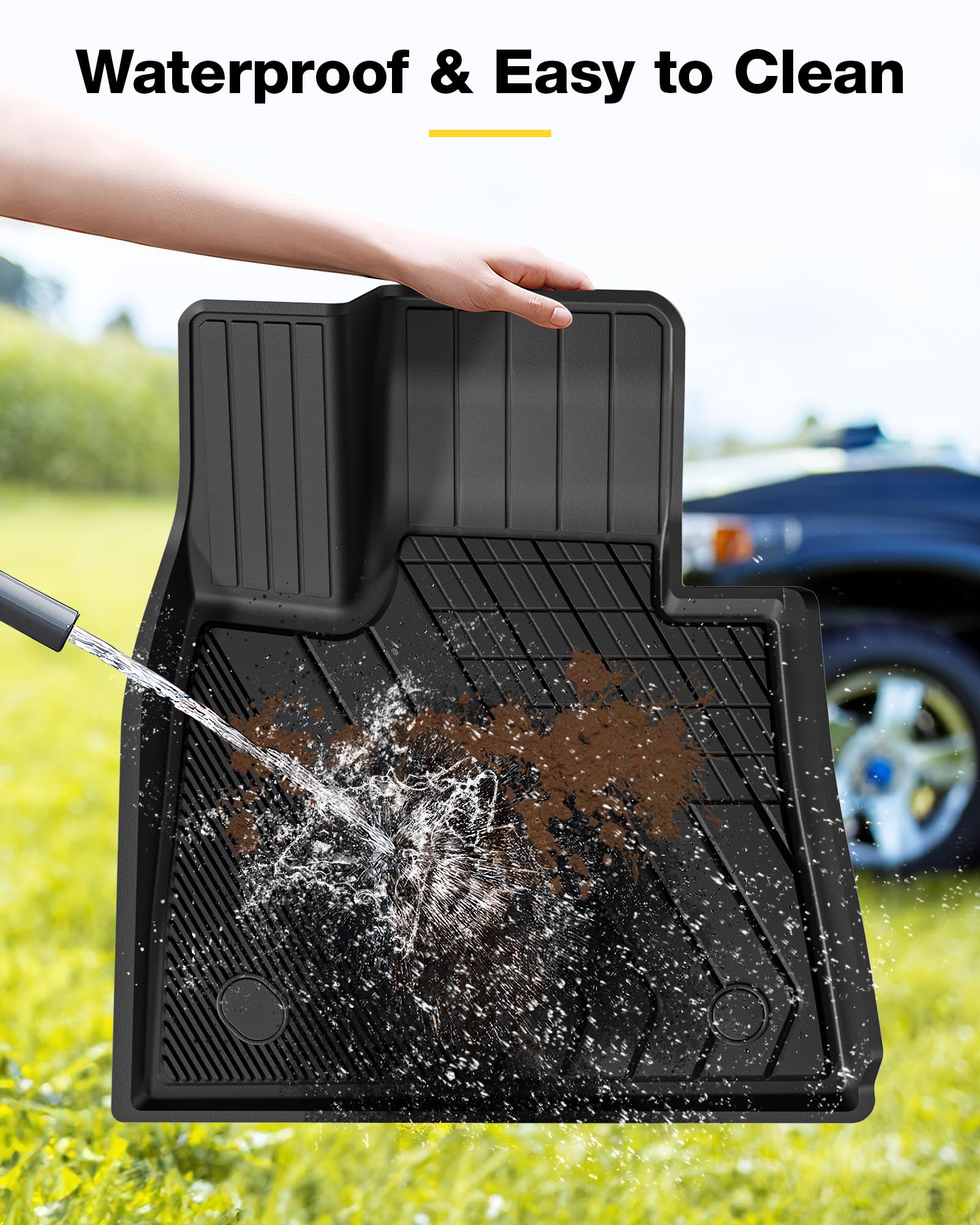 3W Floor Mats Fit For Bmw X7 6 Seats 2020 2021 2022 2023 2024 2025, Tpe All Weather Custom Fit Floor Liner For Bmw X7 6 Passenge
