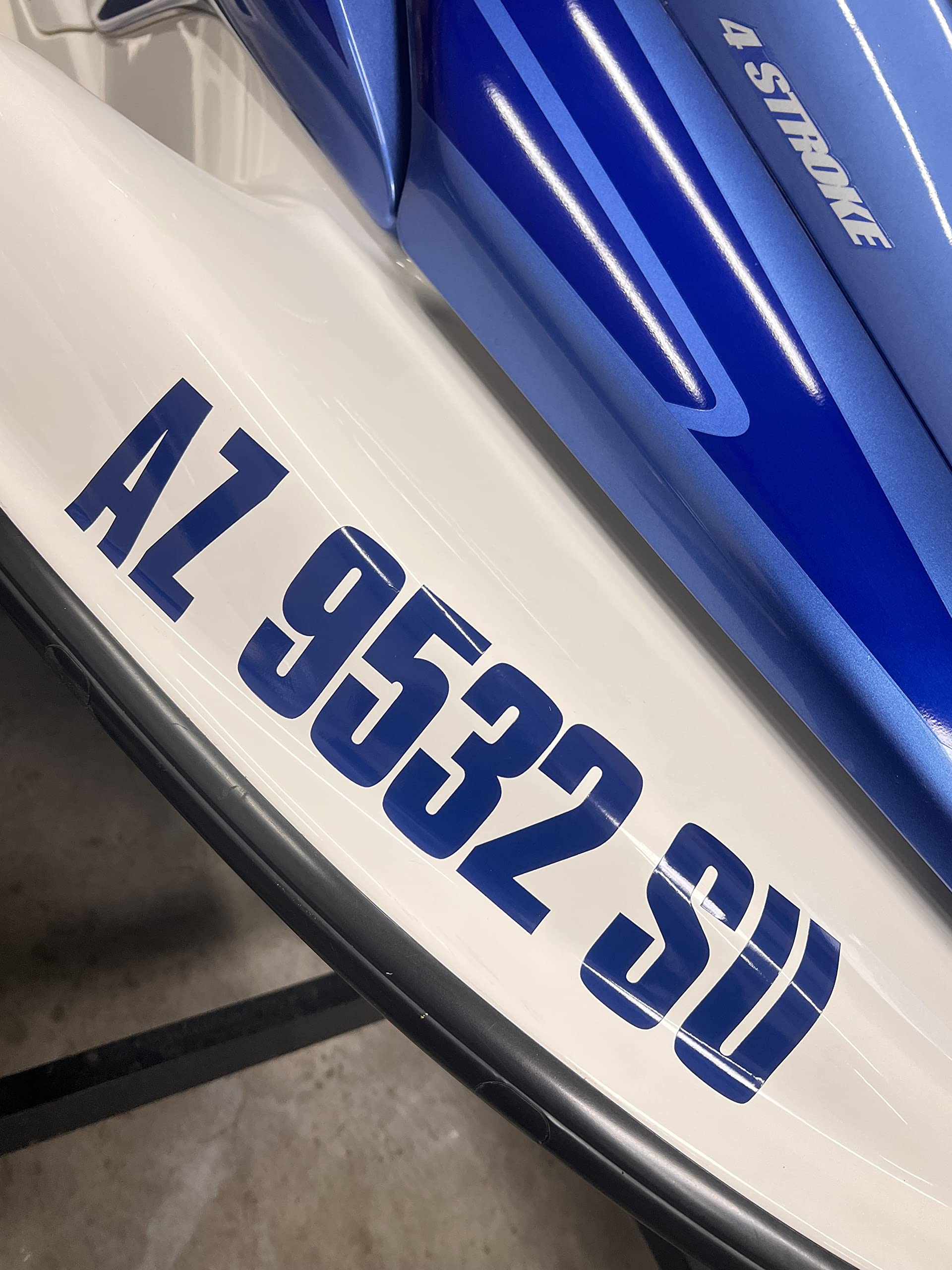Stiffie Uniline Mint 3'' Boat & Pwc Registration Decals  Numbers Letters Stickers