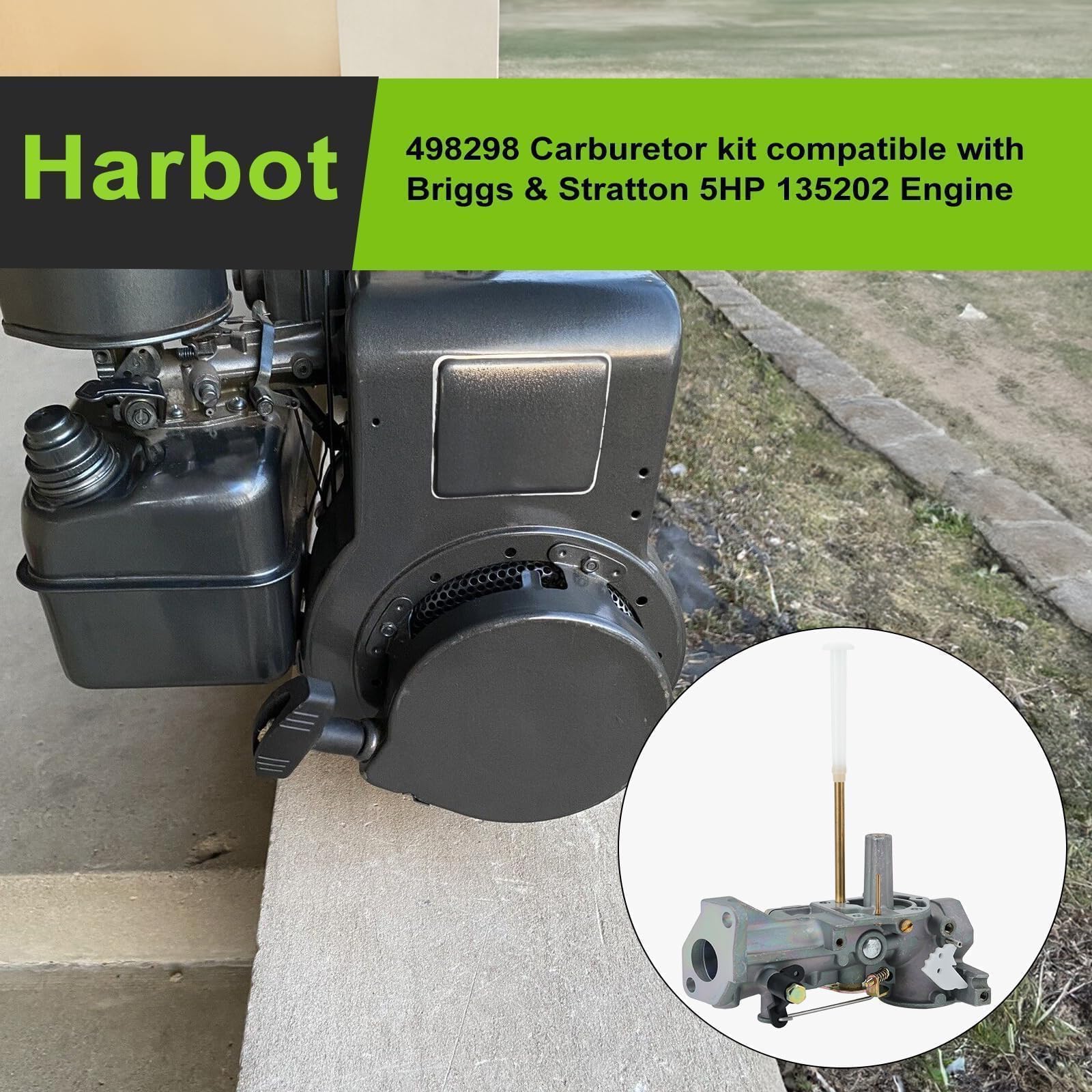 Harbot Carburetor for 5 HP Engines - Compatible with 492611, 495426, 495951, 692784 & More