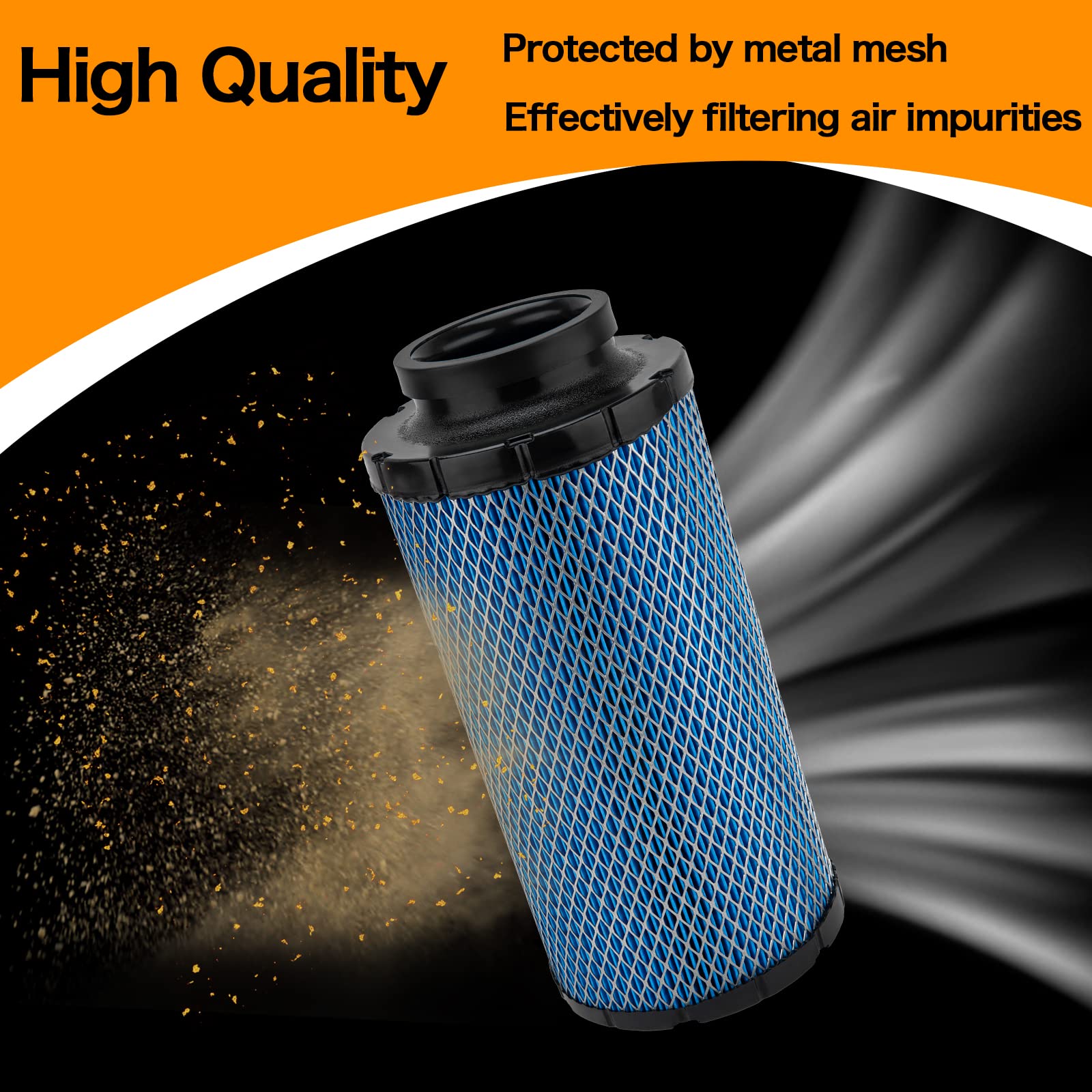 GDHSWJ Air Filter Replacement for Polaris RZR 1000 XP, Model 2882234, Paper, Includes 2PCS, Fits 2014-2021 Turbo Models