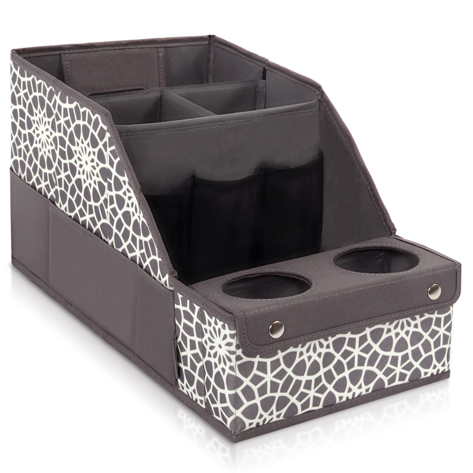 Mulisoft Car Seat Organizer - Backseat With 11 Compartments, 2 Cup Holders, And 2 Oversized Side Pockets For Travel And Storage