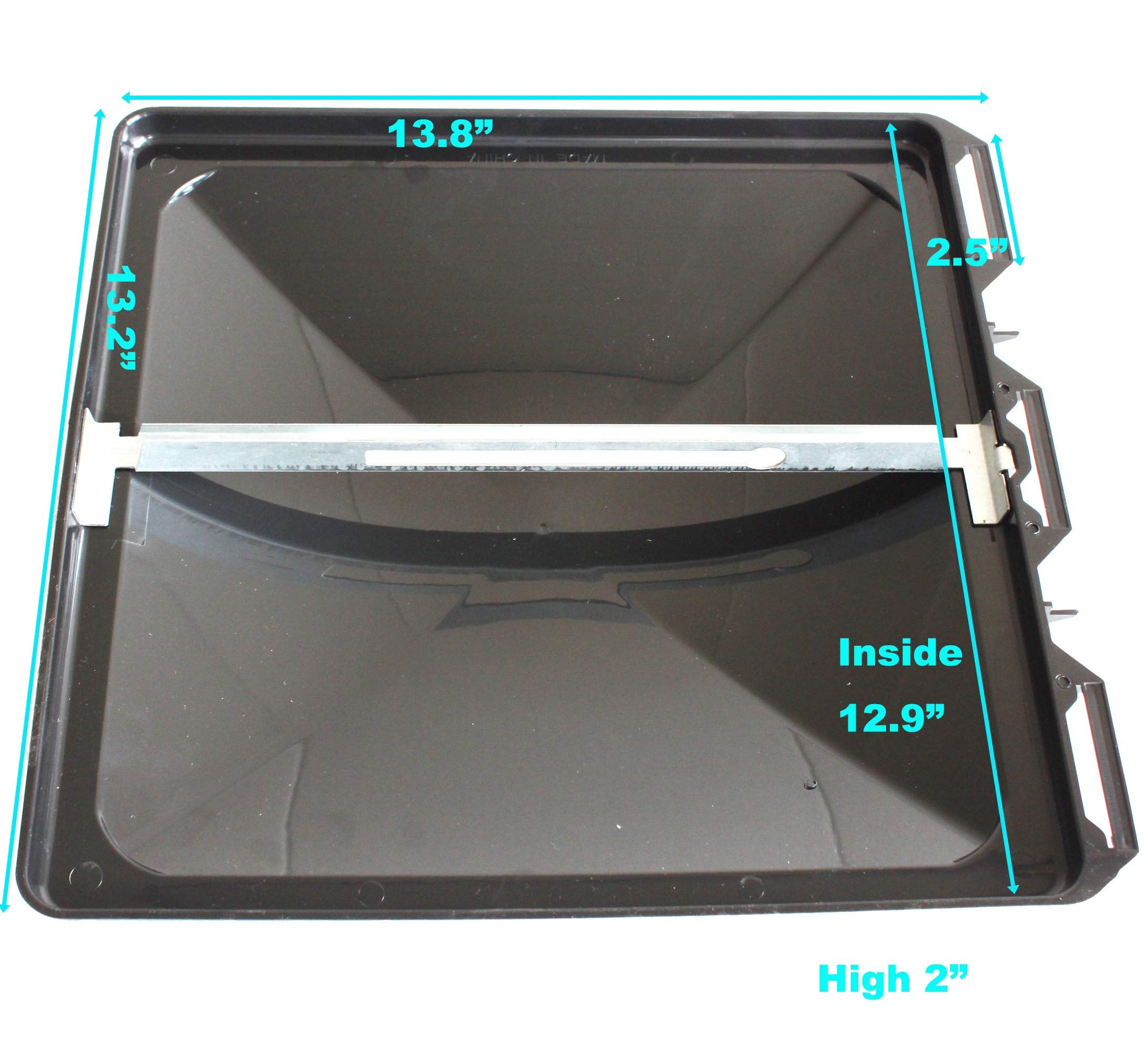 X-Haibei Rv Roof Vent Cover 13 X 14 X 2 Inch Vent Lid Universal Replacement For Camper Trailer, Black, Polypropylene