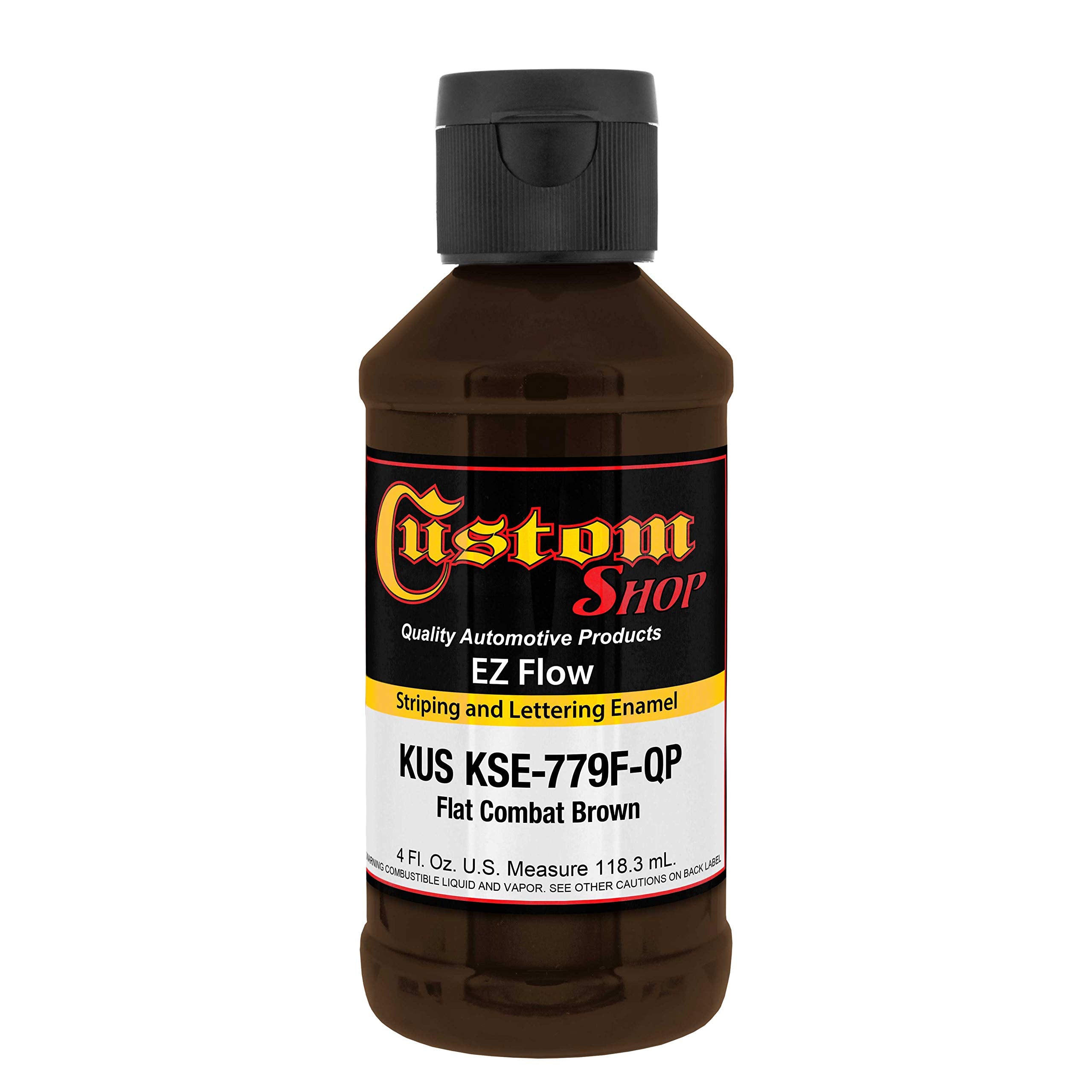 Custom Shop KSE779F-QP Flat Combat Brown - EZ Flow Striping Lettering Enamel