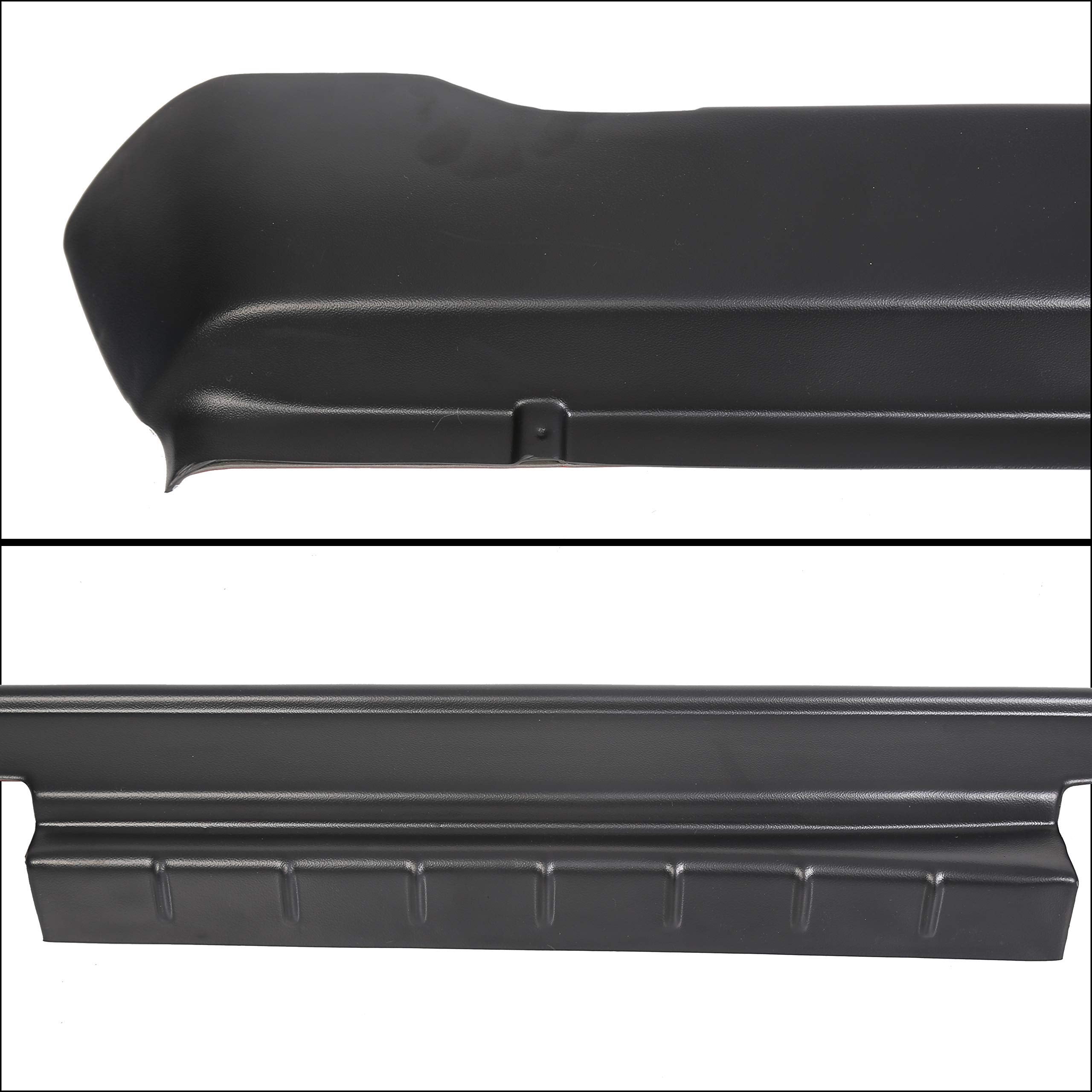 Rocker Panel Cover Guard Compatible With 2009-2018 Dodge Ram Crew Cab Molding Trim Matte Black Textured Finish Replace For 14064