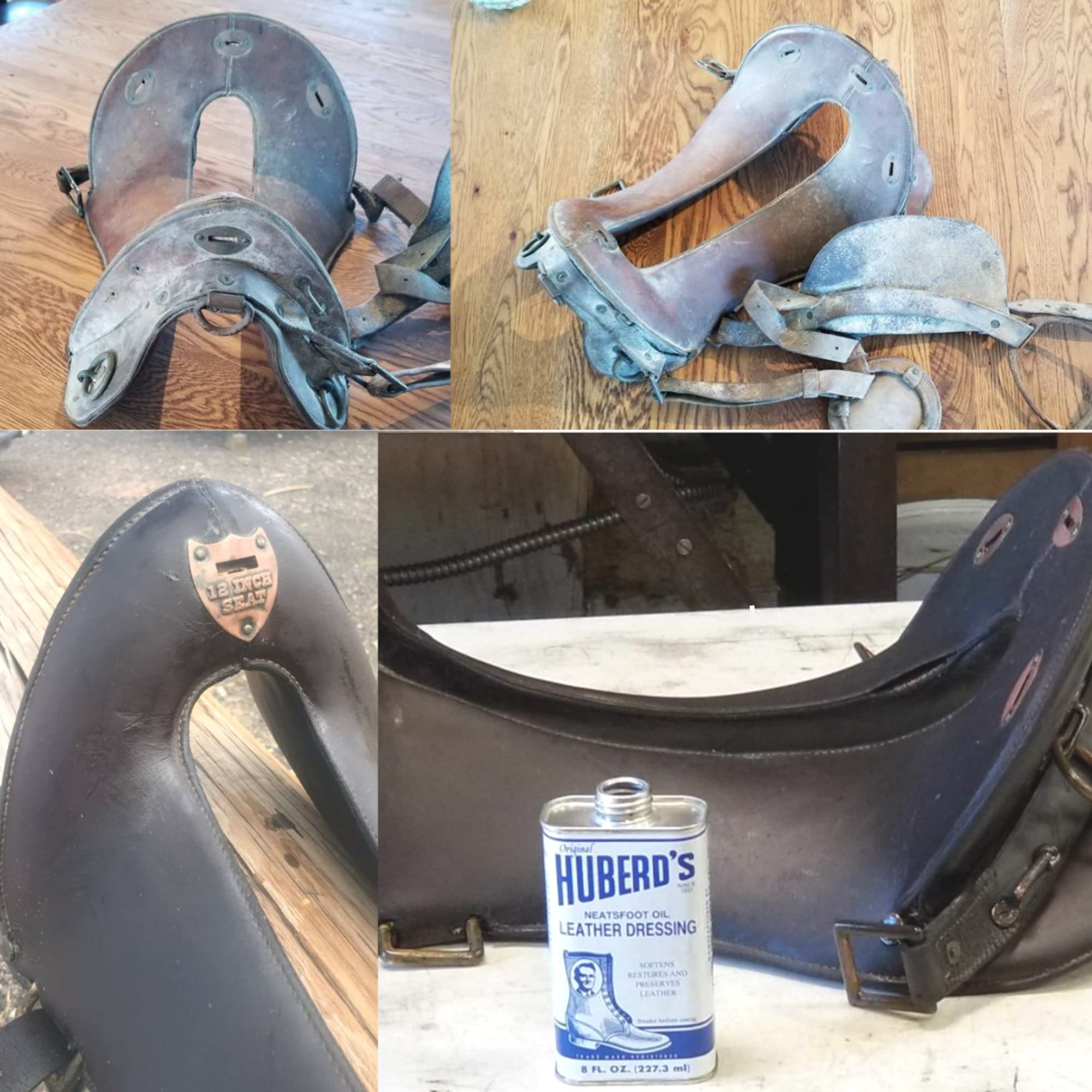 Huberds Leather Dressing With Neatsfoot Oil - Leather Conditioner That Softens New And Restores Dry And Hardened Boots, Shoes, B