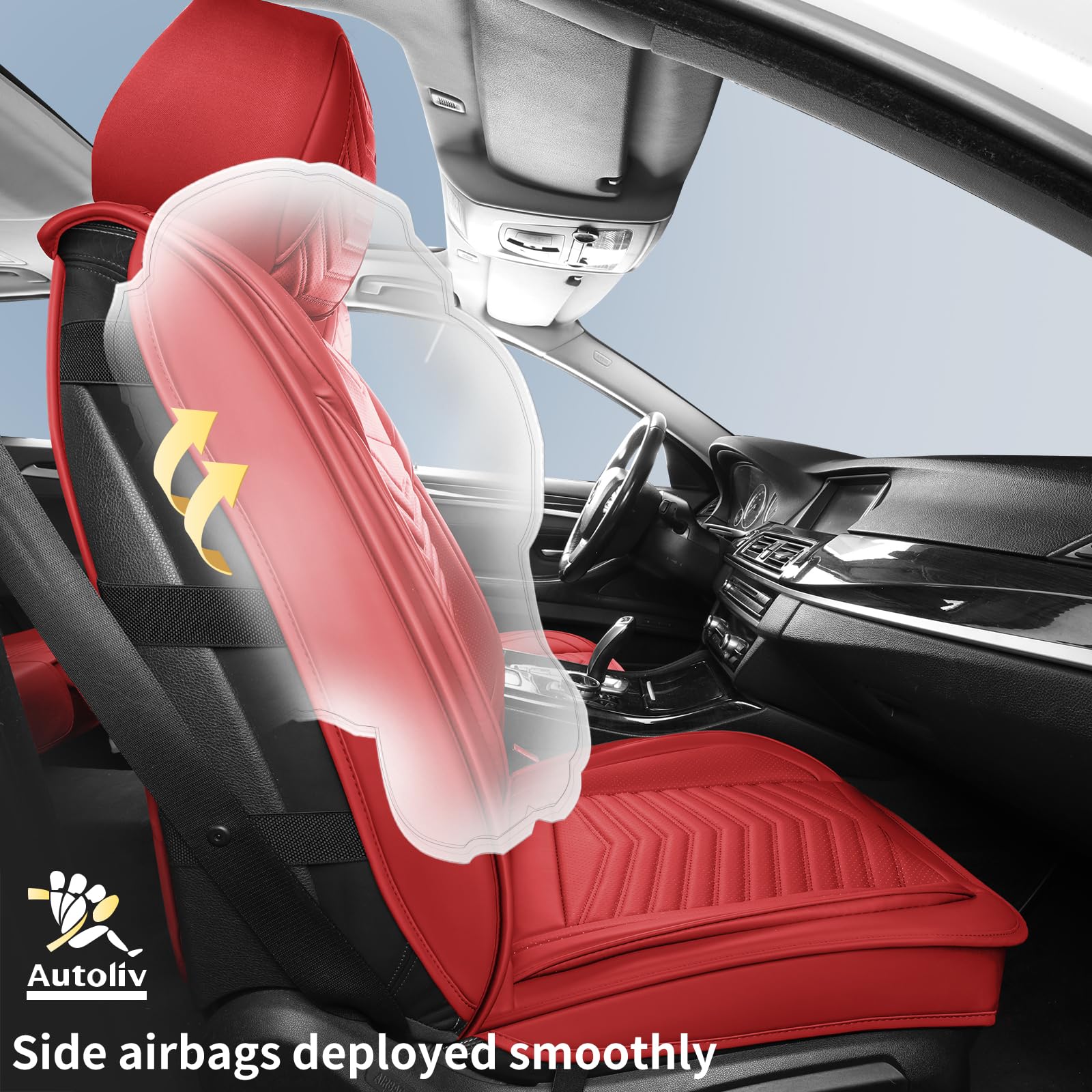 Hchengkikz Seat Covers,Breathable Car Seat Covers Front Seats,Waterproof Car Seat Covers,Universal Anti-Slip Driver Seat Cover F