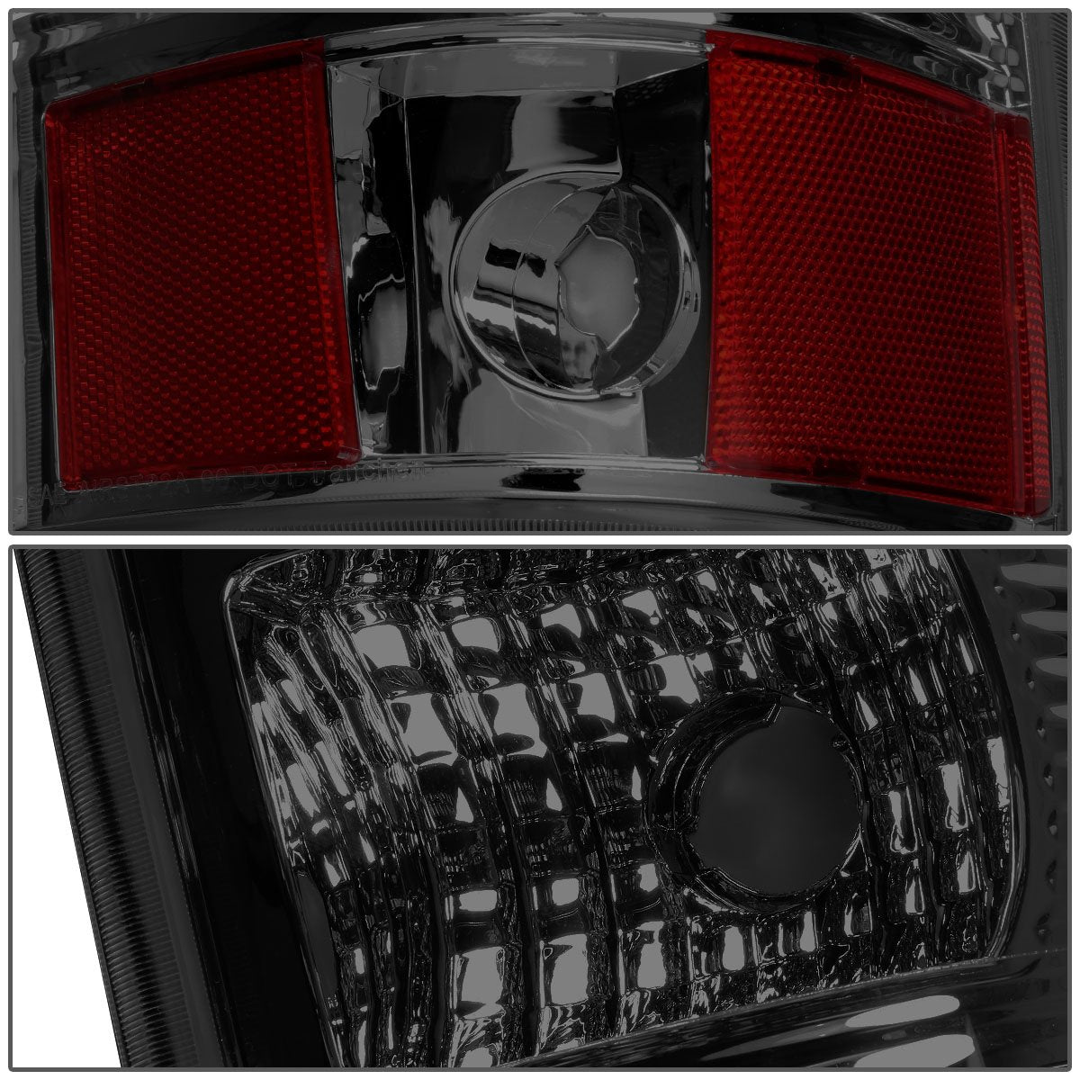 DNA MOTORING TL-CSIL03-LED-RD3D-CH-SM LED 3D Tail Light Assembly Driver & Passenger Side [Compatible with 03-06 Silverado / 07 S