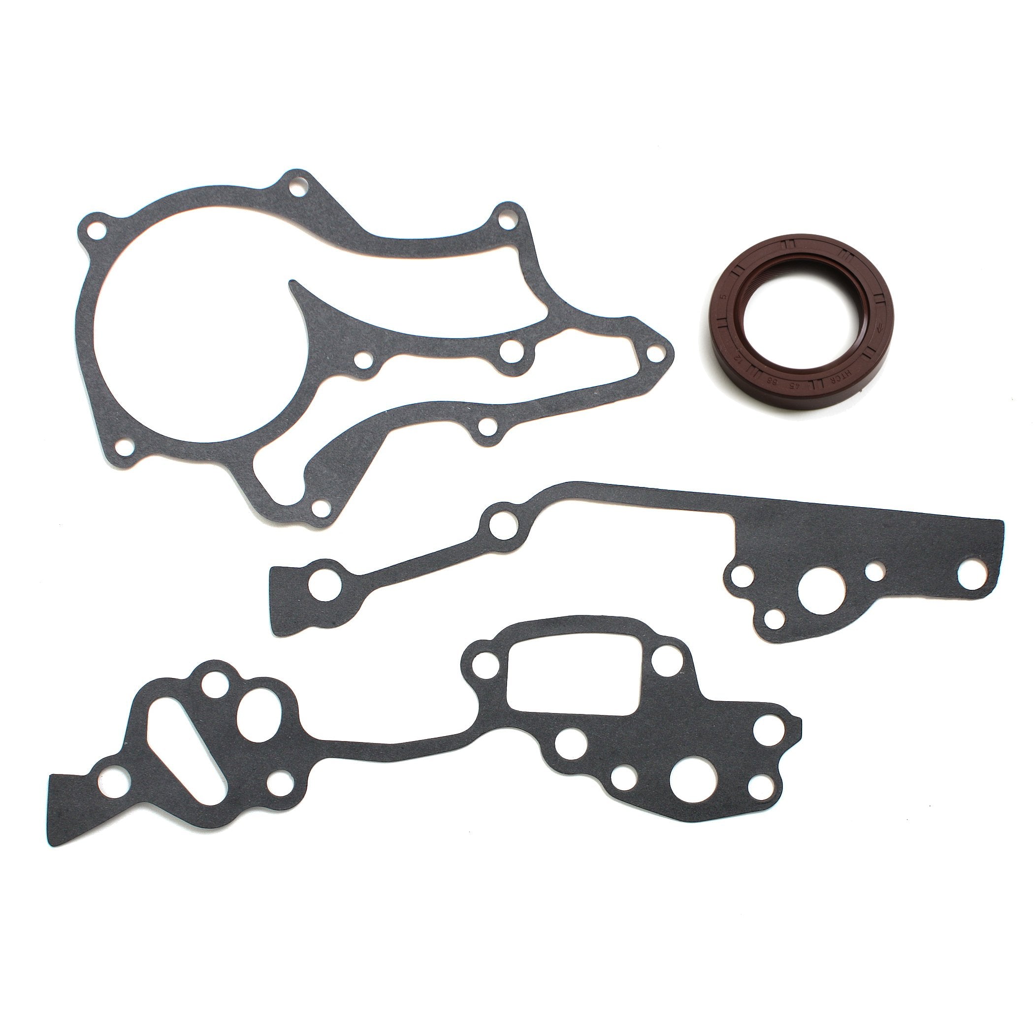 CNS Timing Chain Kit (2 Heavy Duty Metal Guide Rails & Bolts), Water Pump, & Oil Pump Compatible with Toyota 2.4L Pickup 22RE 22