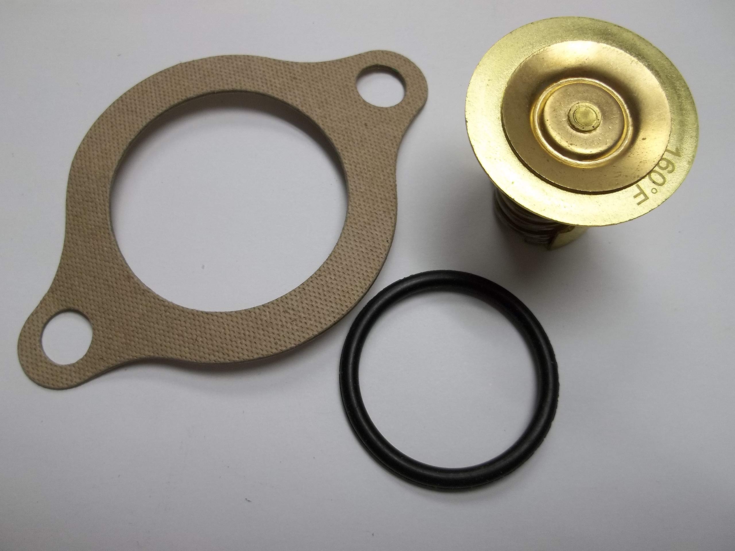 Thermostat Kit With Gasket For Omc And Volvo Penta 4.3, 5.0, 5.7, 5.8 18-3677, 383307, 3856961 4.3L 5.0L 5.7L 5.8L V6 V8 Ford Ch