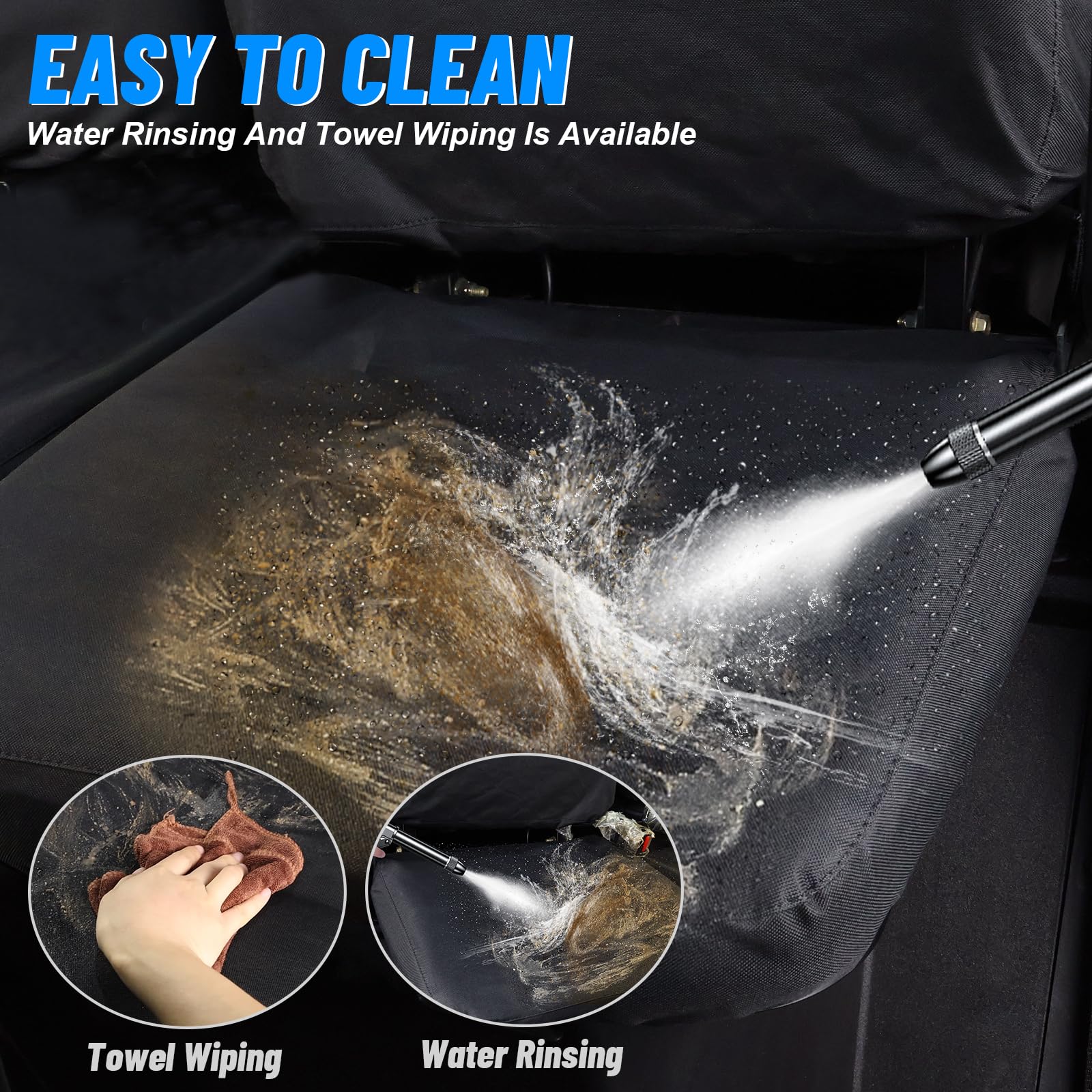 StarknightMT UTV Uforce 1000 Seat Covers, 1680D Waterproof Seat Cover Compatible with 2019-2024 CFMOTO UFORCE 1000, 2022-2024 Uf