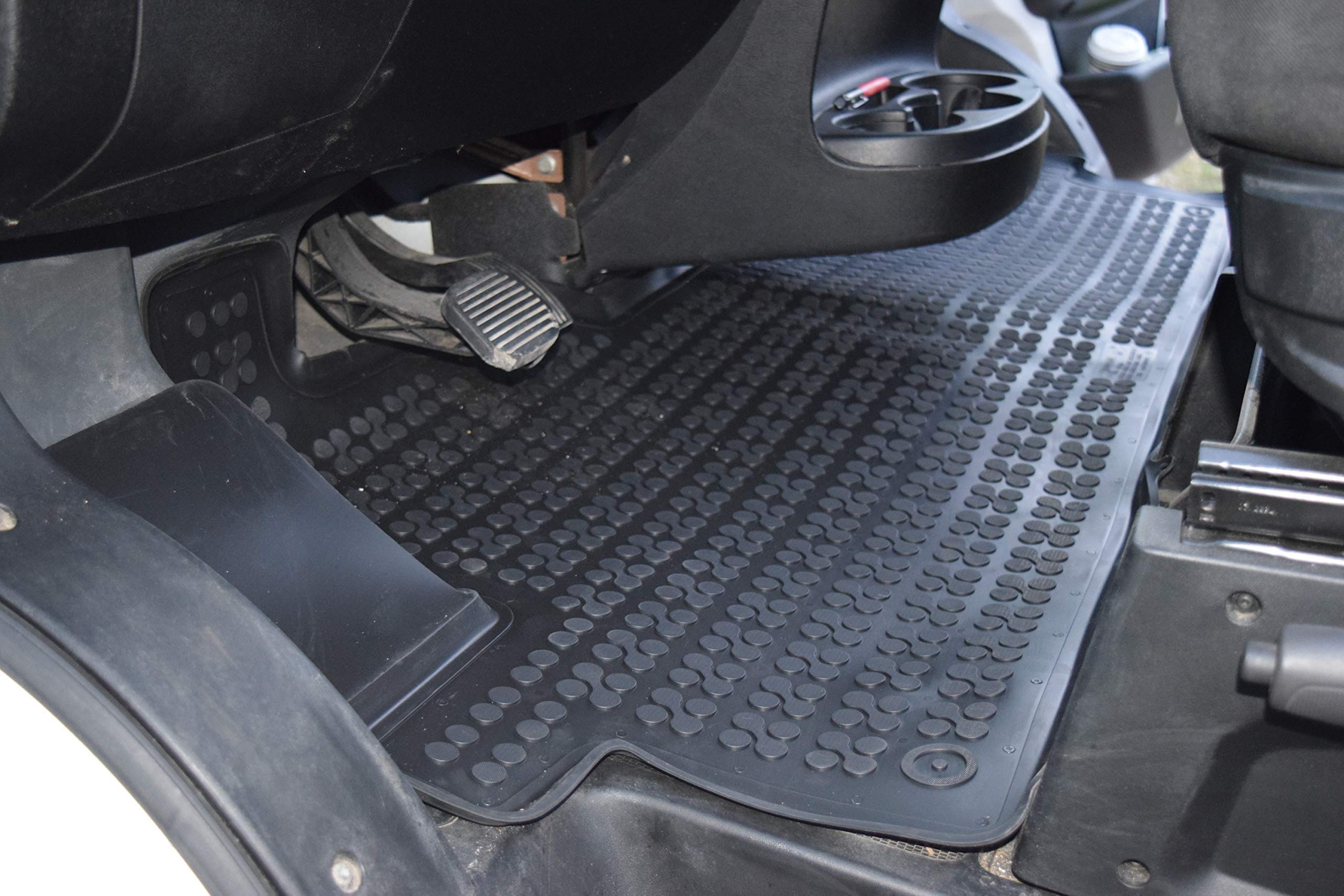 REZAW-PLAST Custom Fit All-Weather Front Rubber Floor Mat for 2014-2024 Dodge Ram ProMaster 1500 2500 3500 Cargo Van - RV Camper