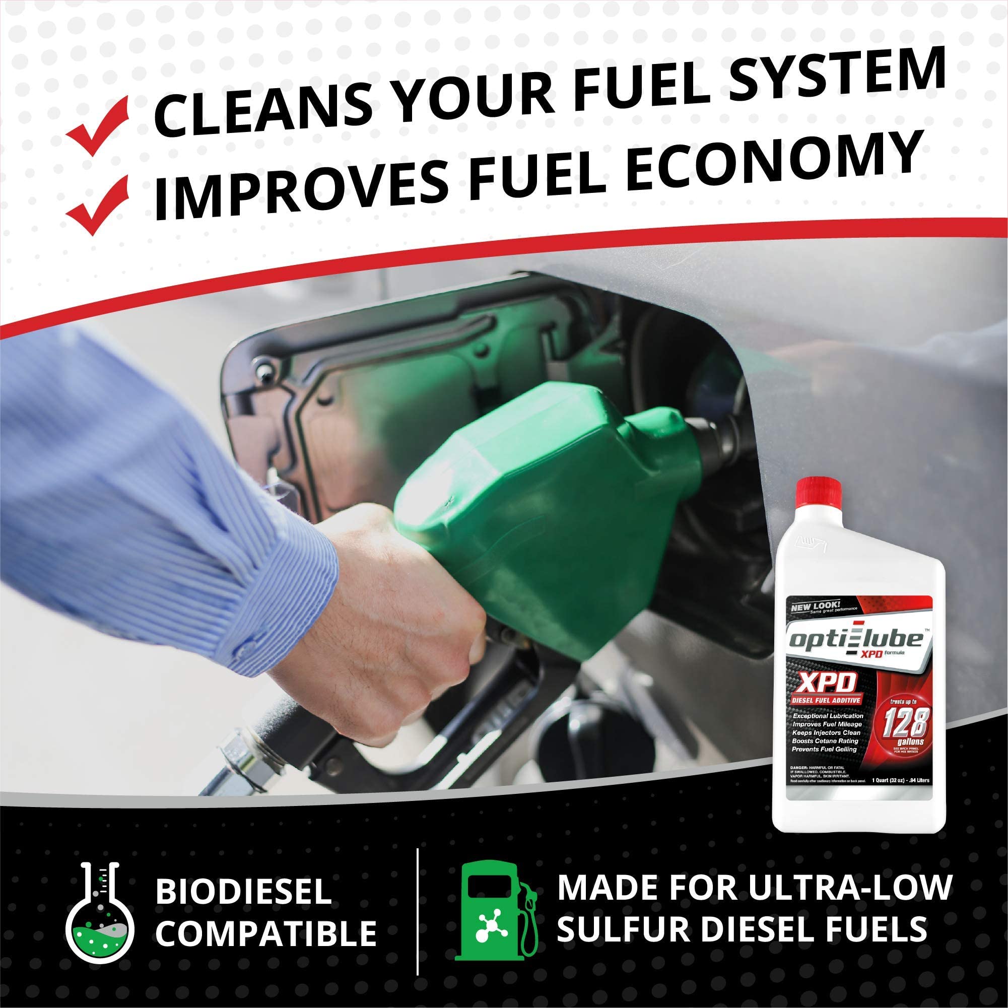 Opti-Lube XPD All-Season Diesel Fuel Additive - 1 Quart (Treats 128 Gallons) - Model OPT-XPDQ