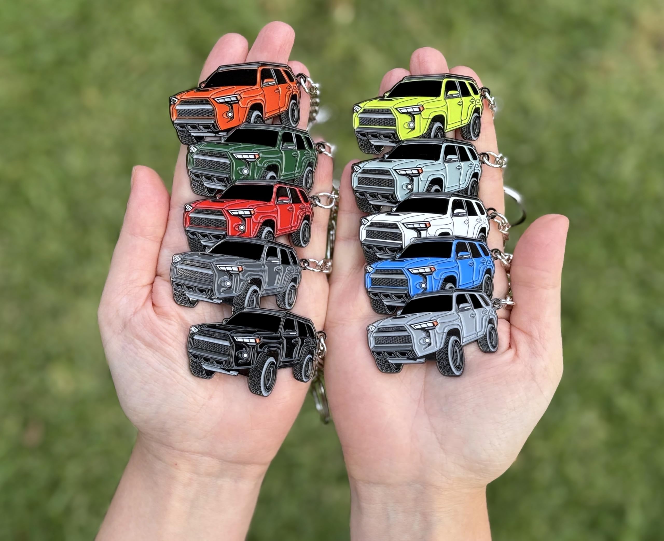 Four Wheel Beast 4Runner Accessories - Keychain 4 Runner Key Chain Key Fob Cover - 3Rd 4Th 5Th Gen Mods Trd Car Accessories (Sol