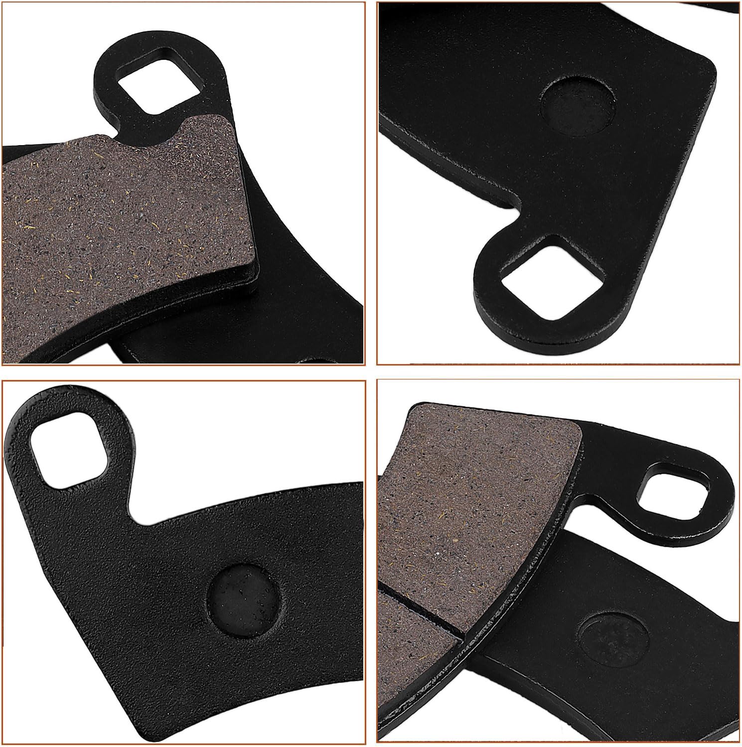 Front & Rear Brake Pads for Polaris Ranger 800 RZR 900 XP Ranger 900 700 570 Ranger 900 XP Ranger 800 XP Ranger Crew 500 RZR 4 8