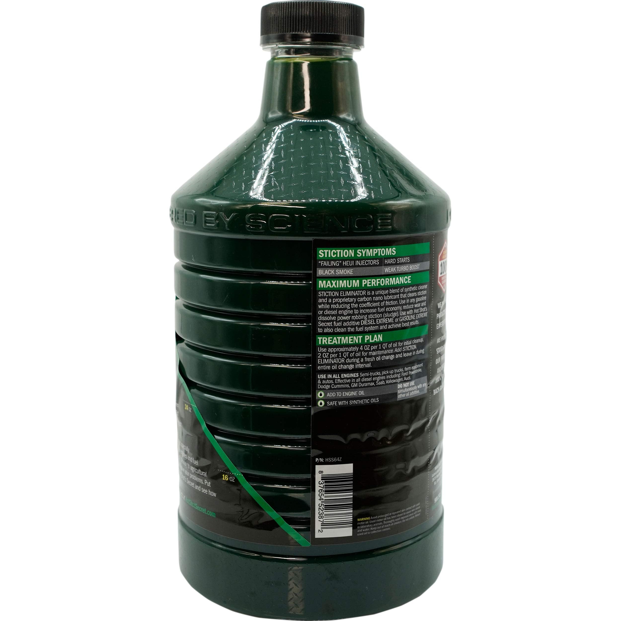 Hot Shot's Secret Stiction Eliminator 64 Fl Oz Bottle - Green, Model HSS64Z