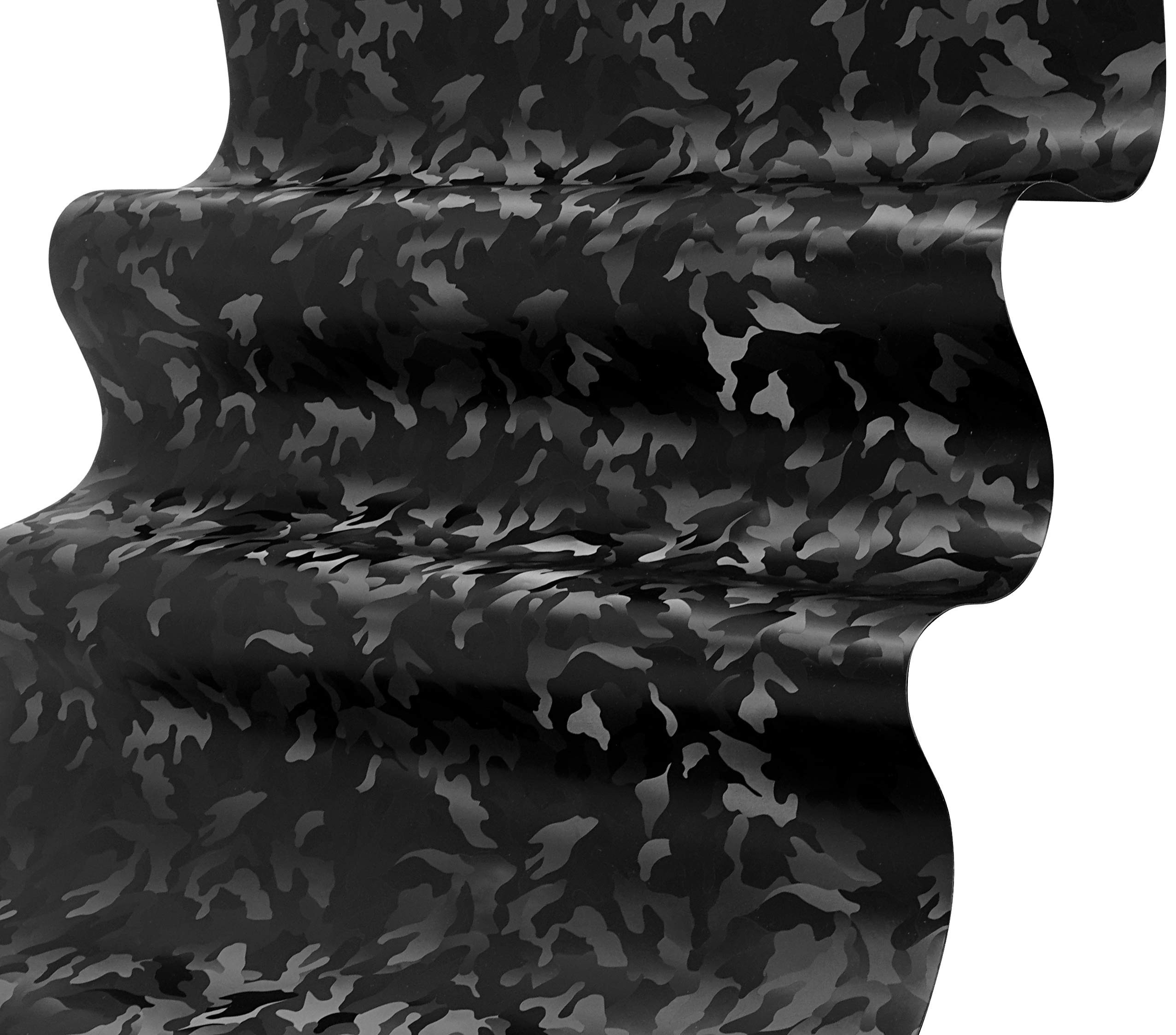 VViViD Stealth Camouflage Vinyl Wrap Roll, 1ft x 5ft, Black, Model vv+2020blkstlthlrg_