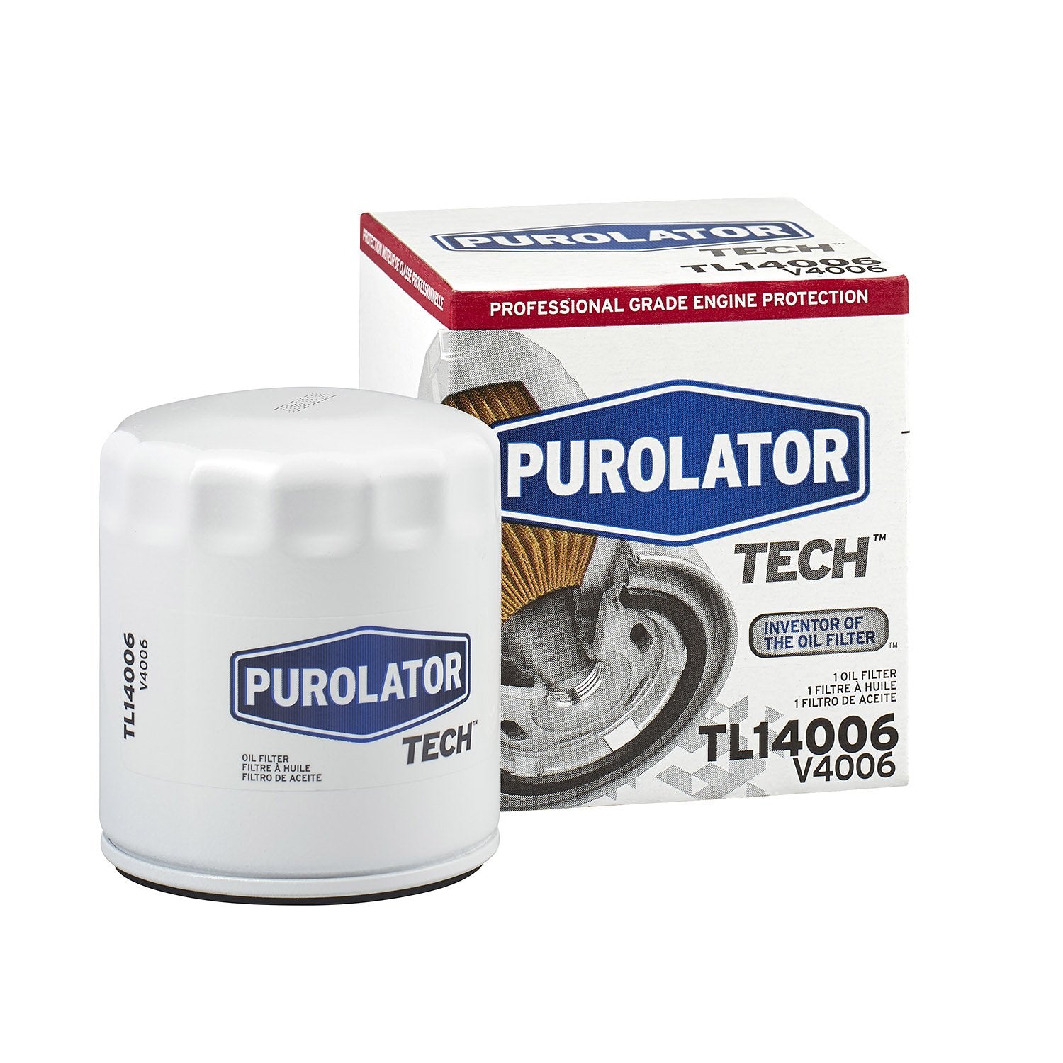 Purolator TL14006 PurolatorTECH Spin On Oil Filter Compatible With Chevrolet Silverado 1500, Tahoe, Suburban 1500, Silverado 250