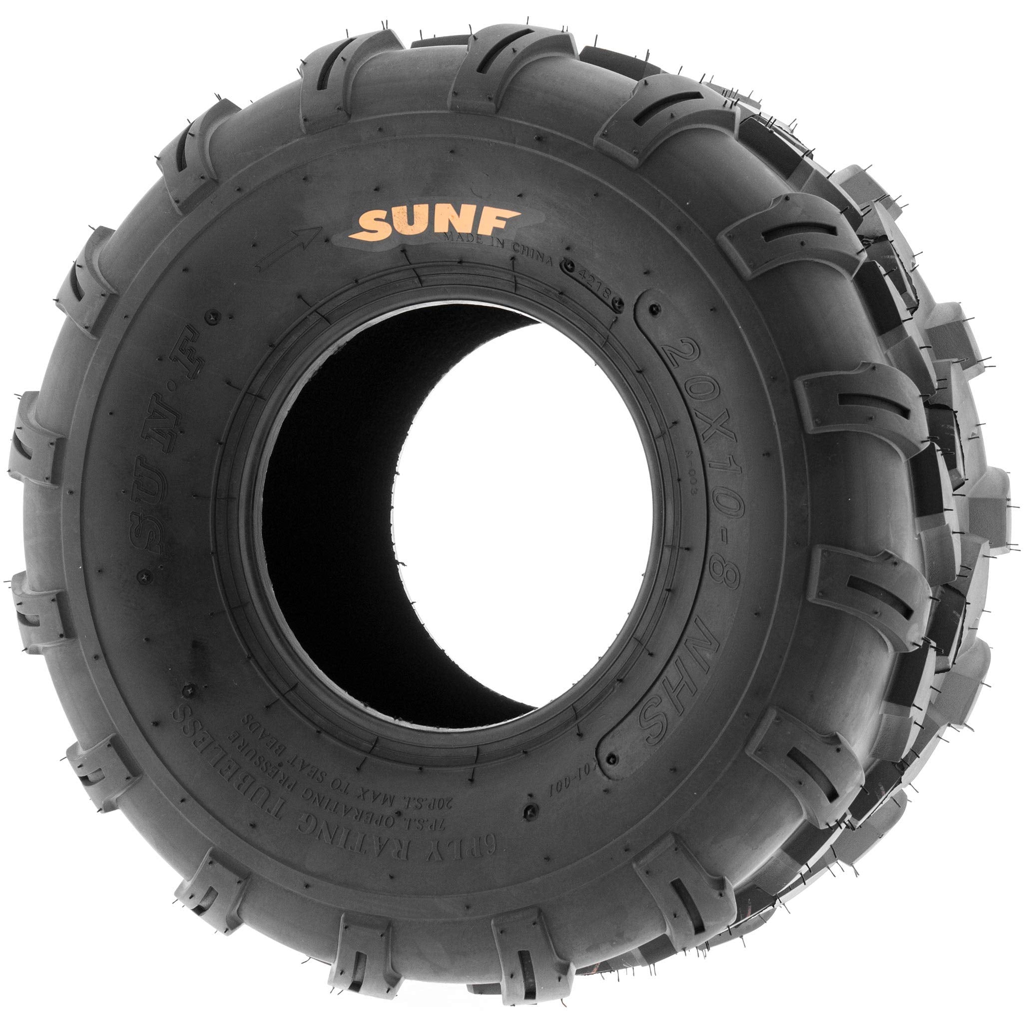 SunF A003 ATV/UTV/Lawn-Mowers Off-Road Tires 18x9.5-8, 6 ply Utility Cart Turf Tires (set of 2)