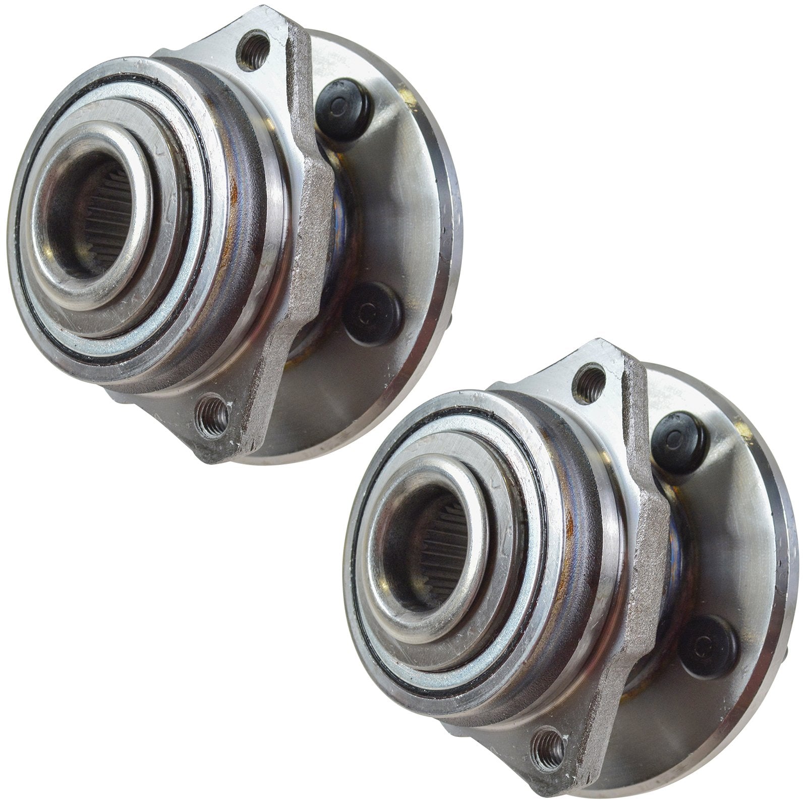 Trq Front Wheel Hub Bearings Assembly Set Compatible With 2002-2005 Jeep Liberty