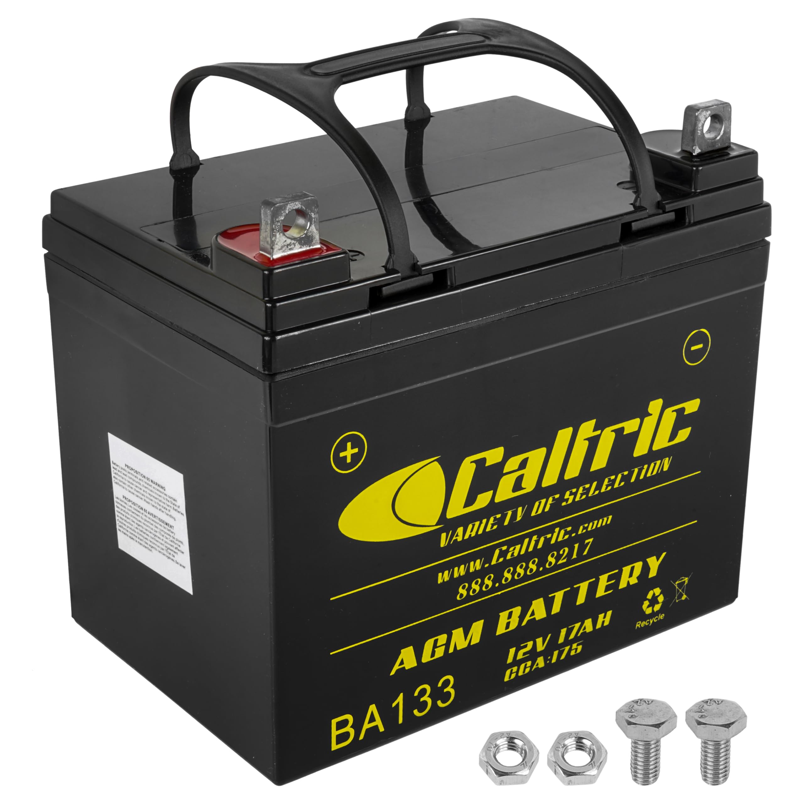 Caltric AGM Battery Compatible with John Deere D100 D105 D110 D120 D125 D130 D140 D150 D160 D170