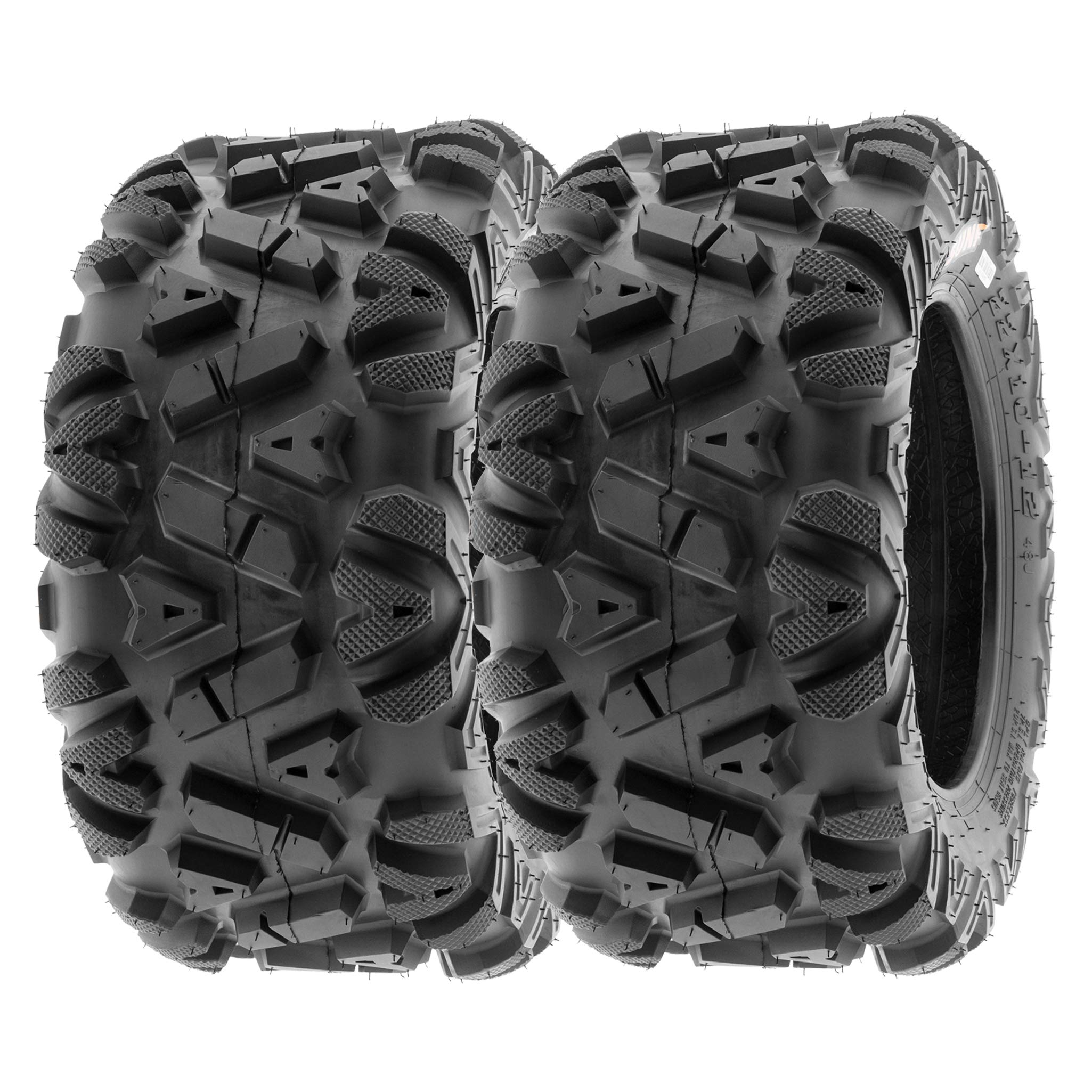 SUNF All Terrain Tires - 23x8-11 & 24x9-11, Rubber, Black, Model LCF1|A033, 6 PR Power I