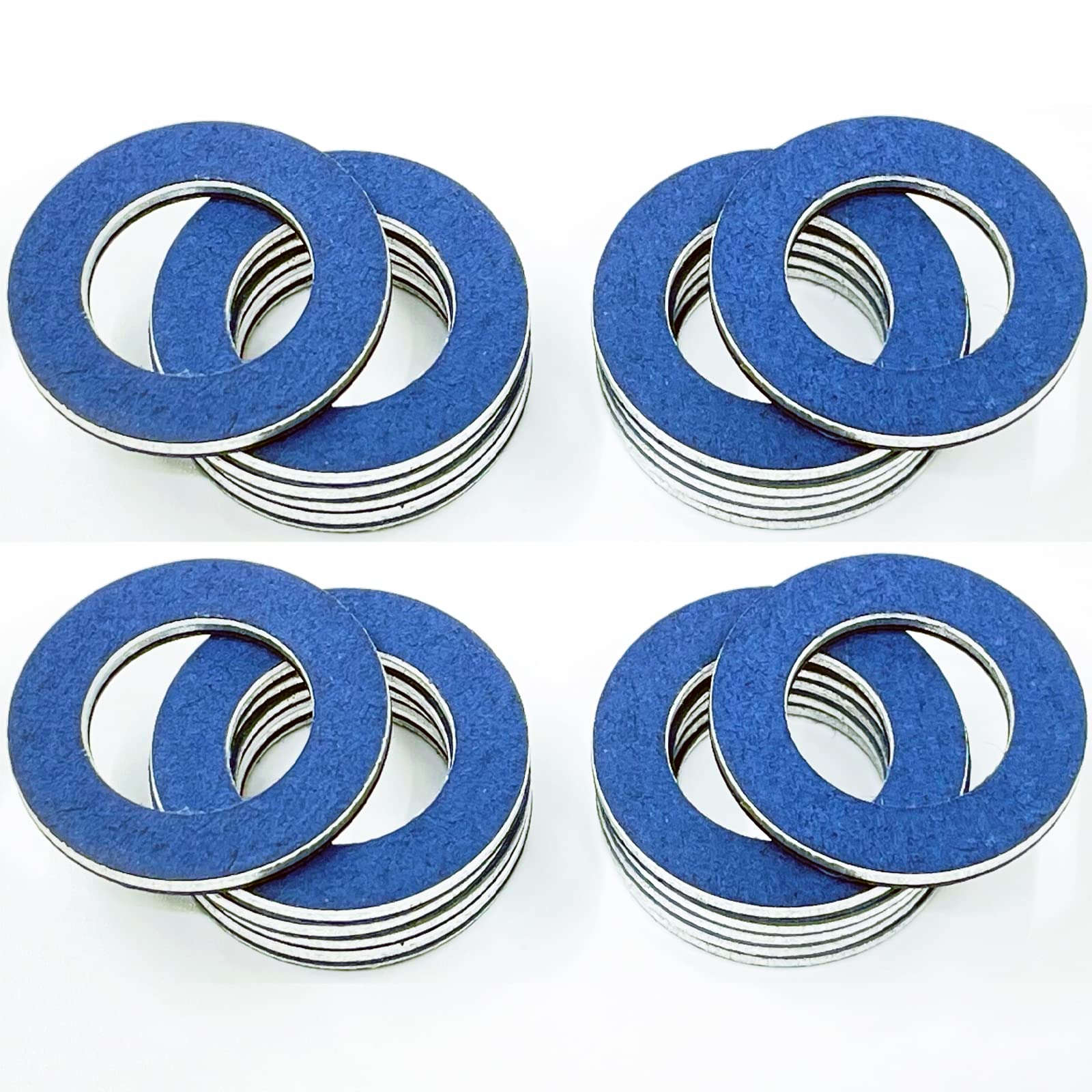 24 Packs 90430-12031 Toyota Oil Drain Plug Gaskets Compatible With Toyota Tacoma Tundra Camry Corolla 4Runner Scion Avalon Lexus Oil Plug Gasket